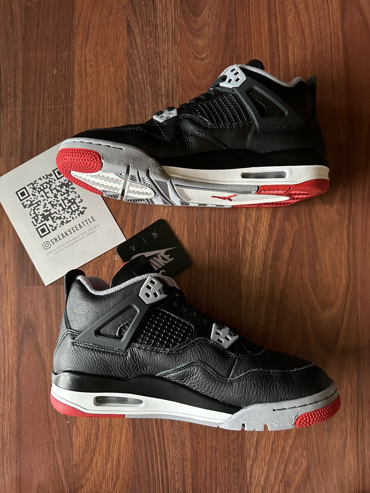 Jordan Brand Jordan 4 Retro Bred Reimagined (GS) Size 6.5Y/8W FQ8213-006 Size US 6.5 / EU 39-40 - 2 Thumbnail