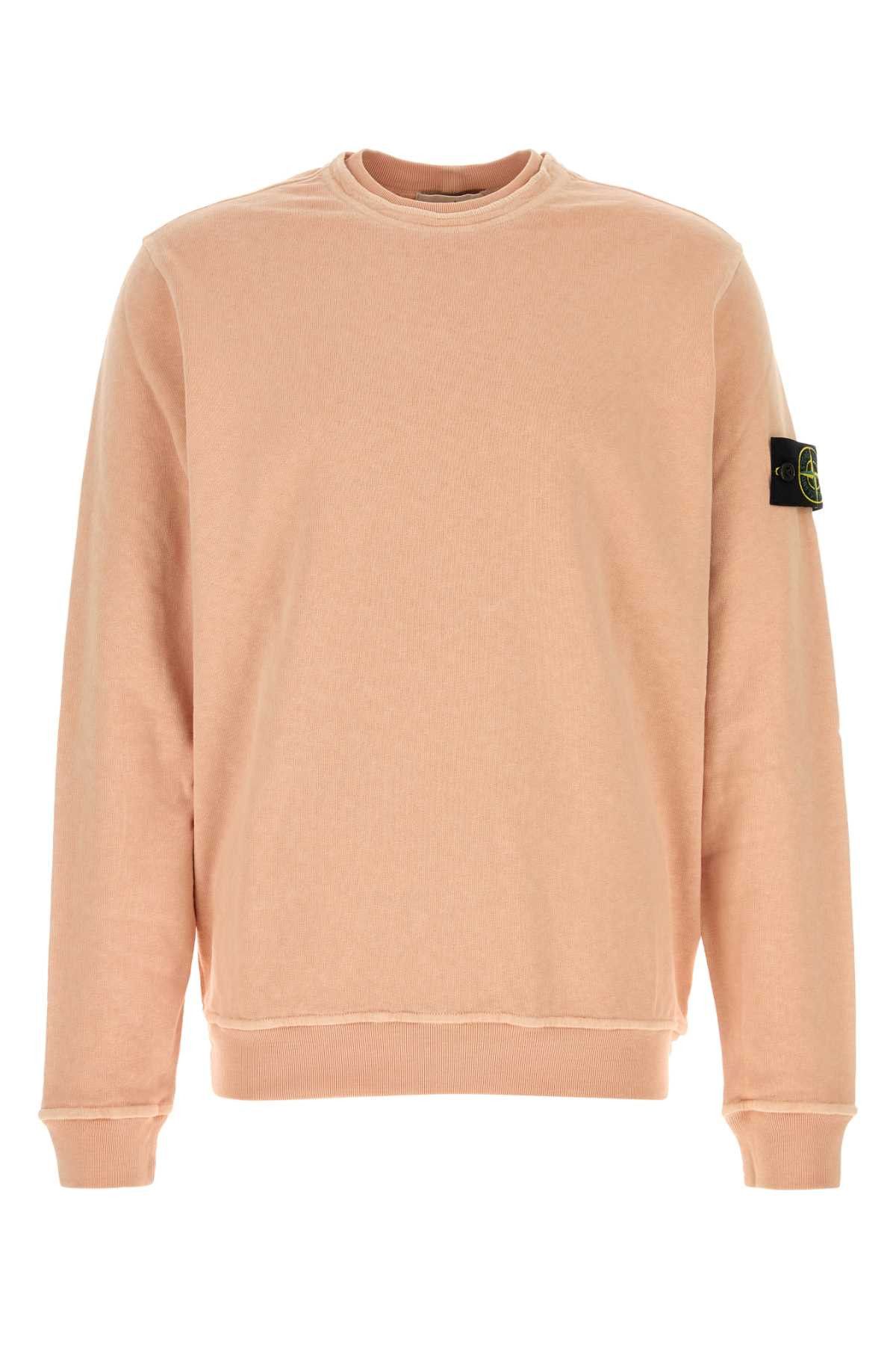 Stone Island Peach Cotton Sweatshirt Size US XL / EU 56 / 4 - 1 Thumbnail