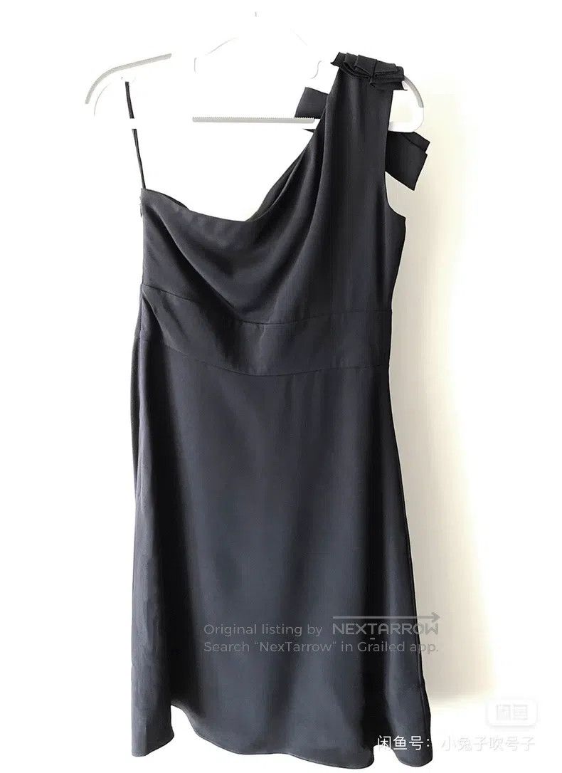 Valentino Valentino Mulberry silk one-shoulder dress Size M / US 6-8 / IT 42-44 - 3 Thumbnail