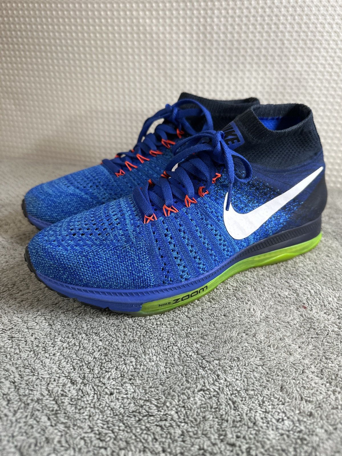 Nike Nike Wmns Zoom All Out Flyknit 'Racer Blue Volt' Size US 9.5 / IT 39.5 - 1 Thumbnail
