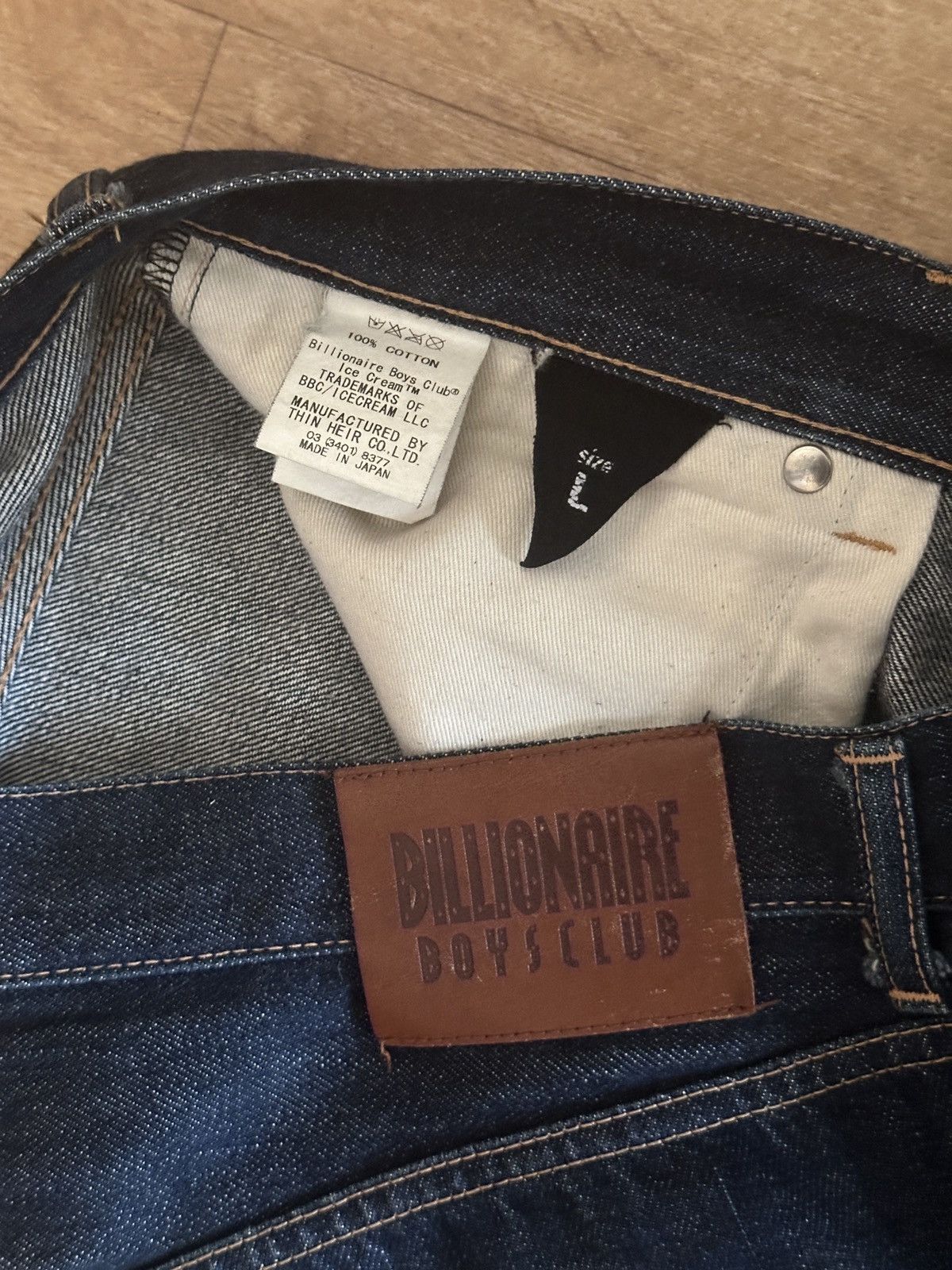 Icecream Billionaire Boys Club white Running Dog Selvedge Jeans Size US 34 / EU 50 - 2 Thumbnail