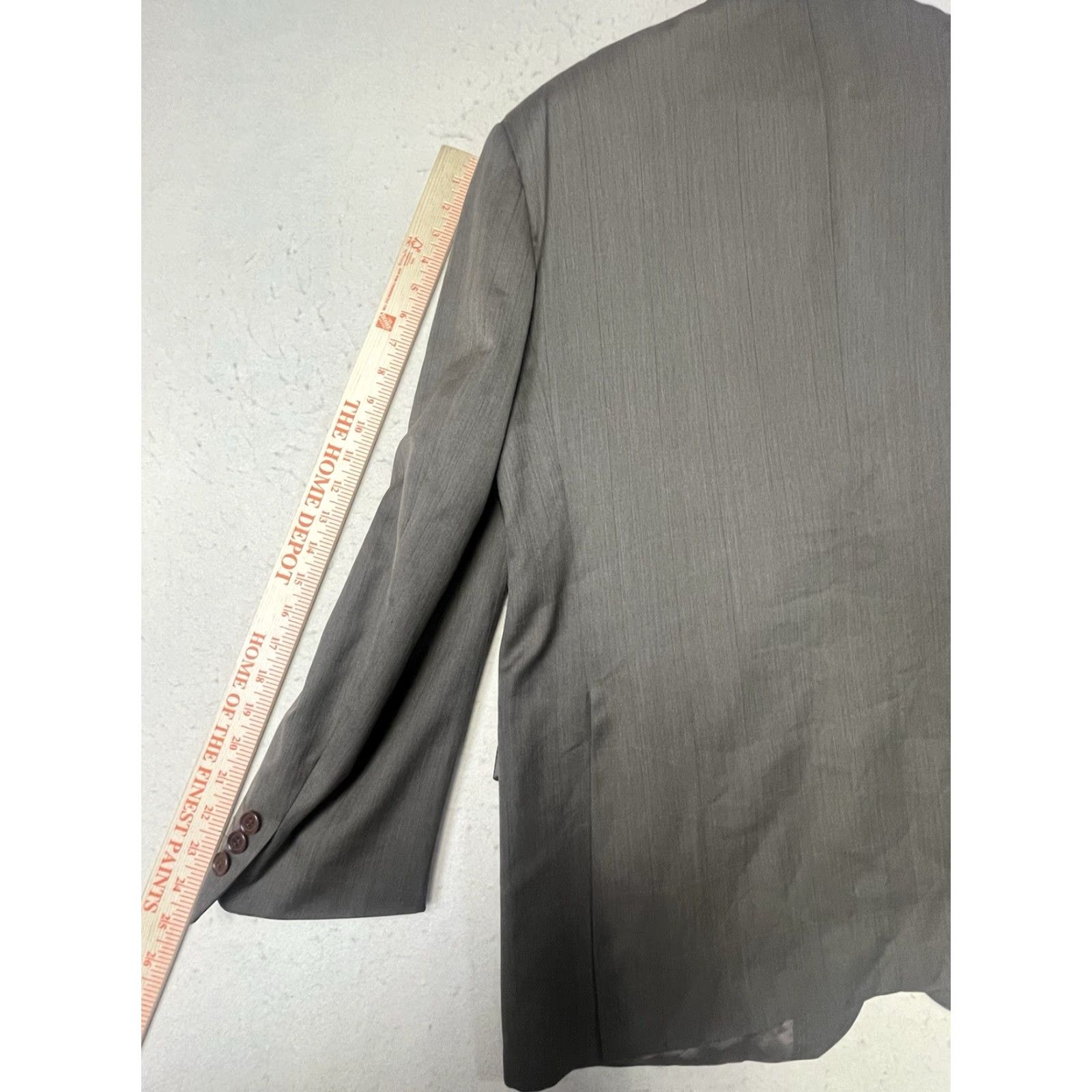 Vintage Vitale Barberis Canonico 120s Wool Blazer Brown Men Size L Blazer Three-Button Notch Lapel Wool Regular Fit Size 42R - 6 Thumbnail