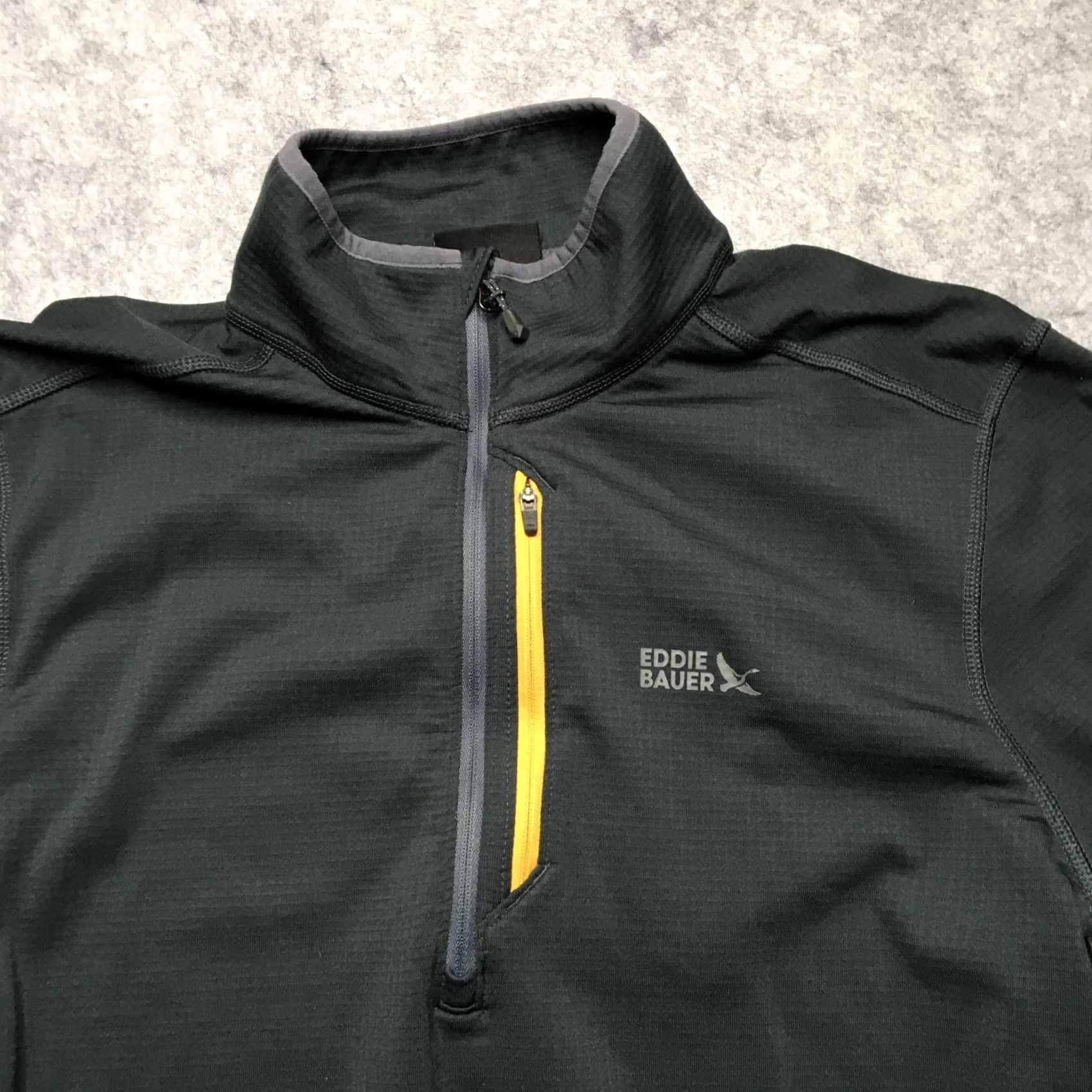 Eddie Bauer Eddie Bauer First Ascent Grid Pullover Mens M Gray Blue Fleece Performance Pullover Mock Neck 1/4 Zip Sweatshirt Hiking Running Outdoors Size US M / EU 48-50 / 2 - 3 Thumbnail