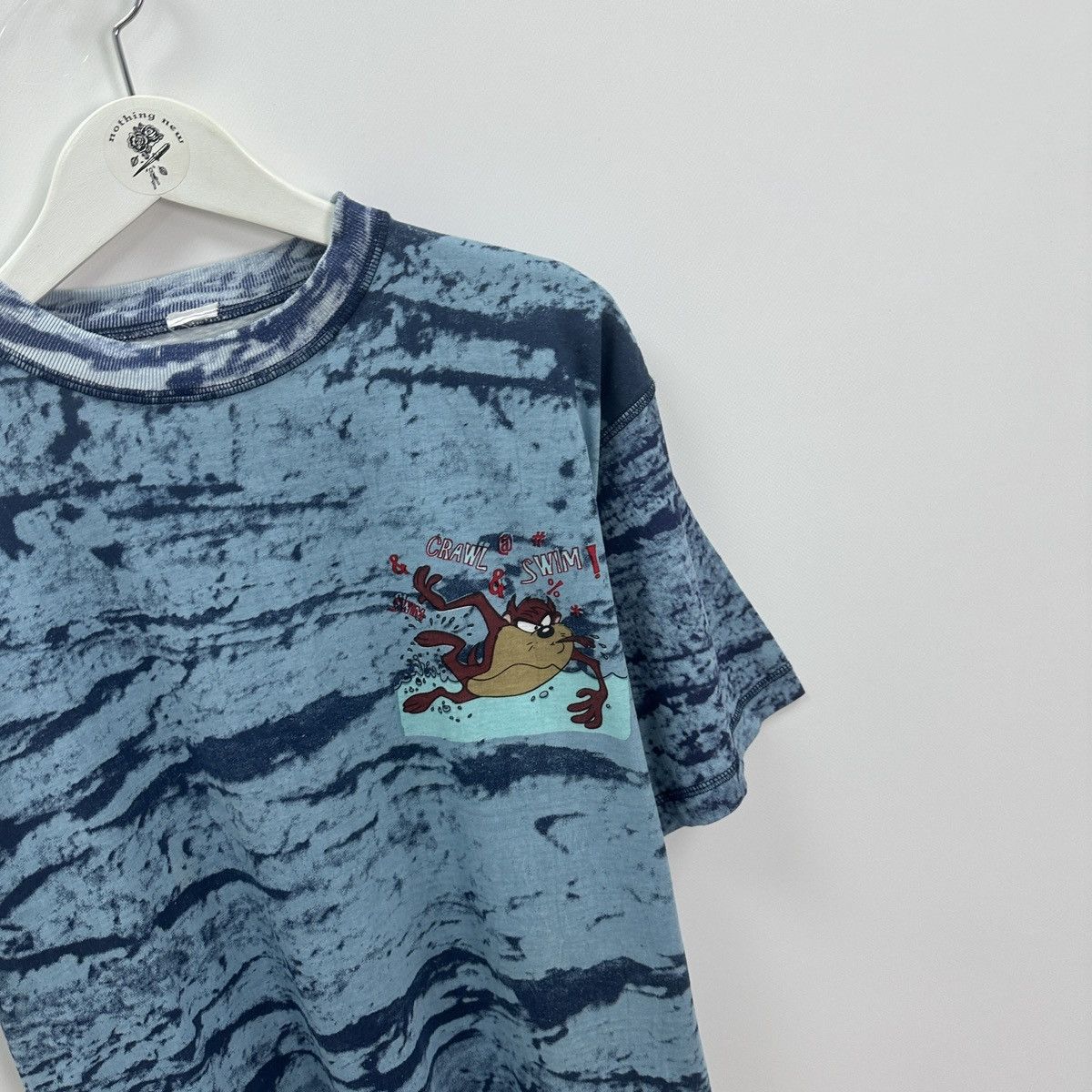 Vintage Vintage 90s Warner Bros Looney Tunes Taz Jump High tee y2k Size US M / EU 48-50 / 2 - 8 Thumbnail