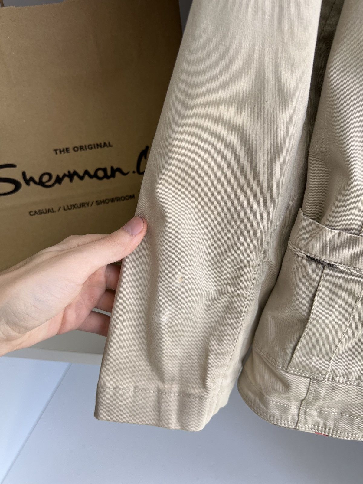 Burberry × Vintage Vintage Burberry Women’s Beige Blazer Size M / US 6-8 / IT 42-44 - 5 Thumbnail