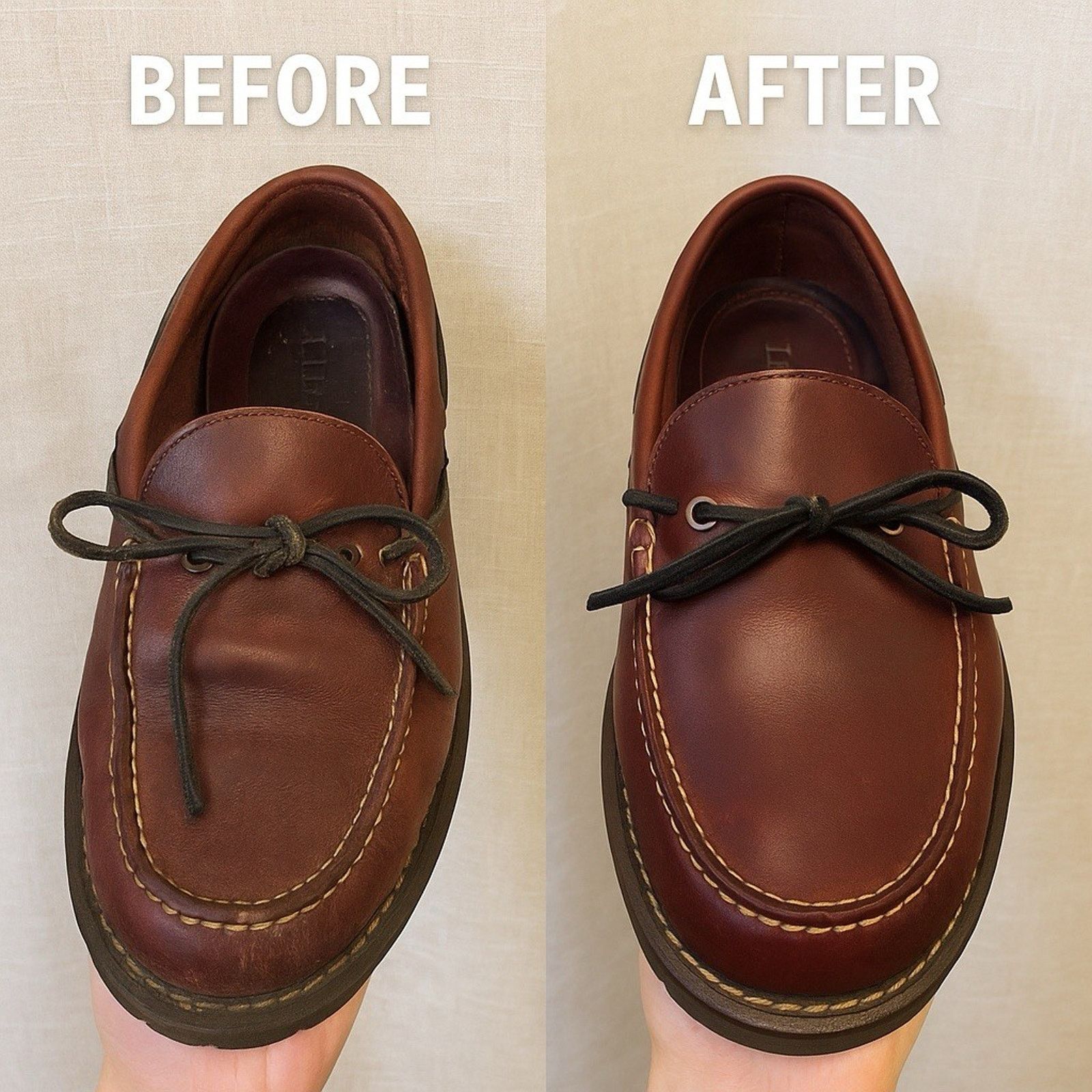 L.L. Bean Restored Vintage L.L. Bean Leather Blucher Moccasins M9.5 Size US 9.5 / EU 42-43 - 4 Thumbnail
