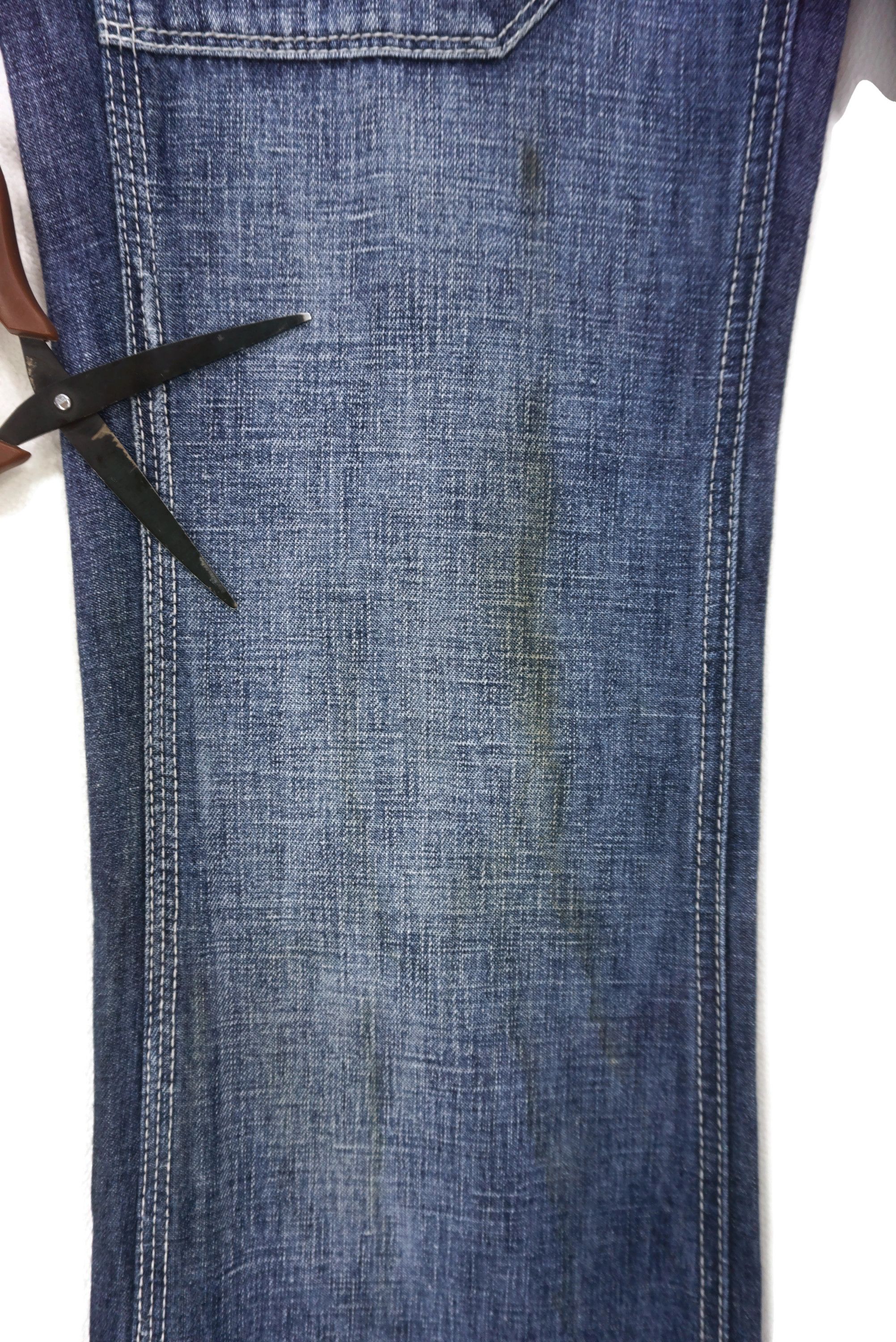 Japanese Brand Back Number Jeans fit W29xL34 Low-Rise Bootcut Baker Denim Size US 28 / EU 44 - 6 Thumbnail