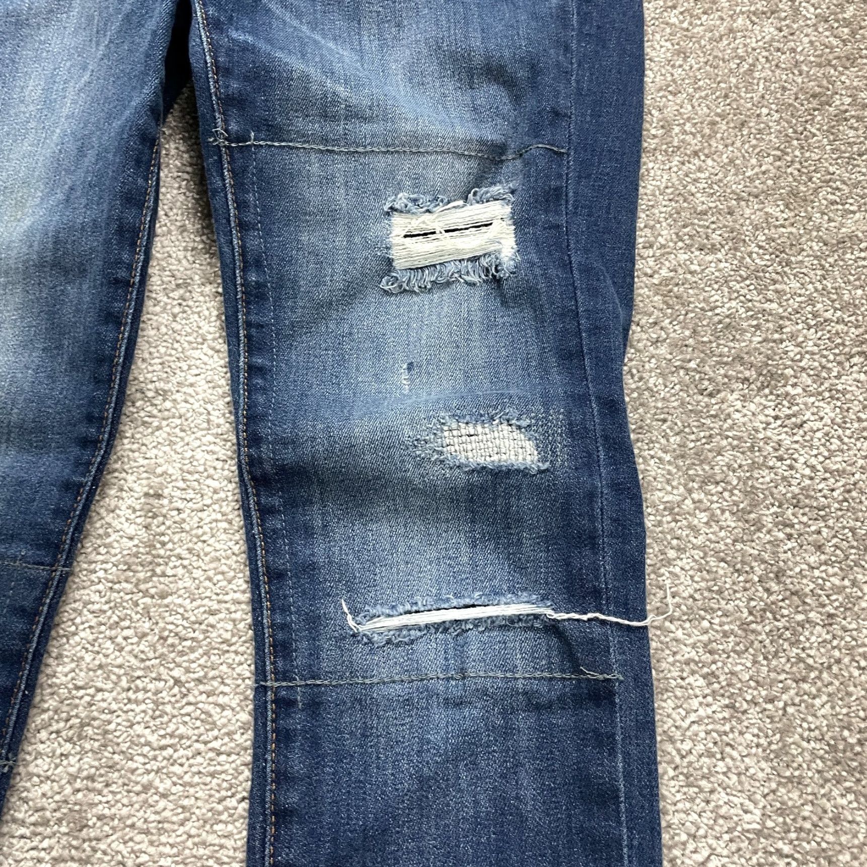 Banana Republic Banana Republic Skinny Ankle Jeans Women 26P Distressed Mid Rise Dark Wash 28x25 Size 26" / US 2 / IT 38 - 5 Thumbnail