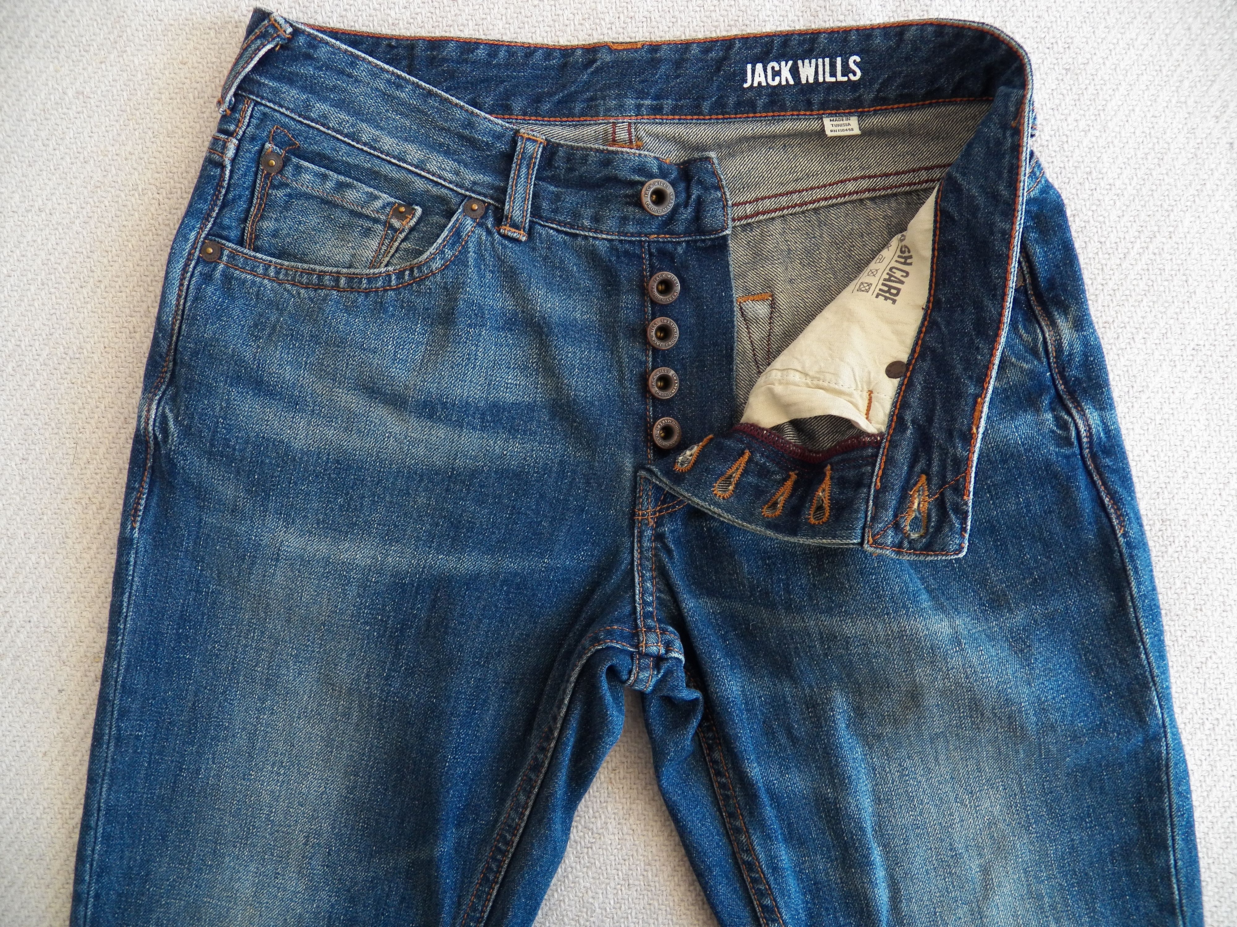 Jack Wills Jack Wills Mens JEANS W30 L32 Aged Vintage Treated Tapered Size US 30 / EU 46 - 3 Thumbnail
