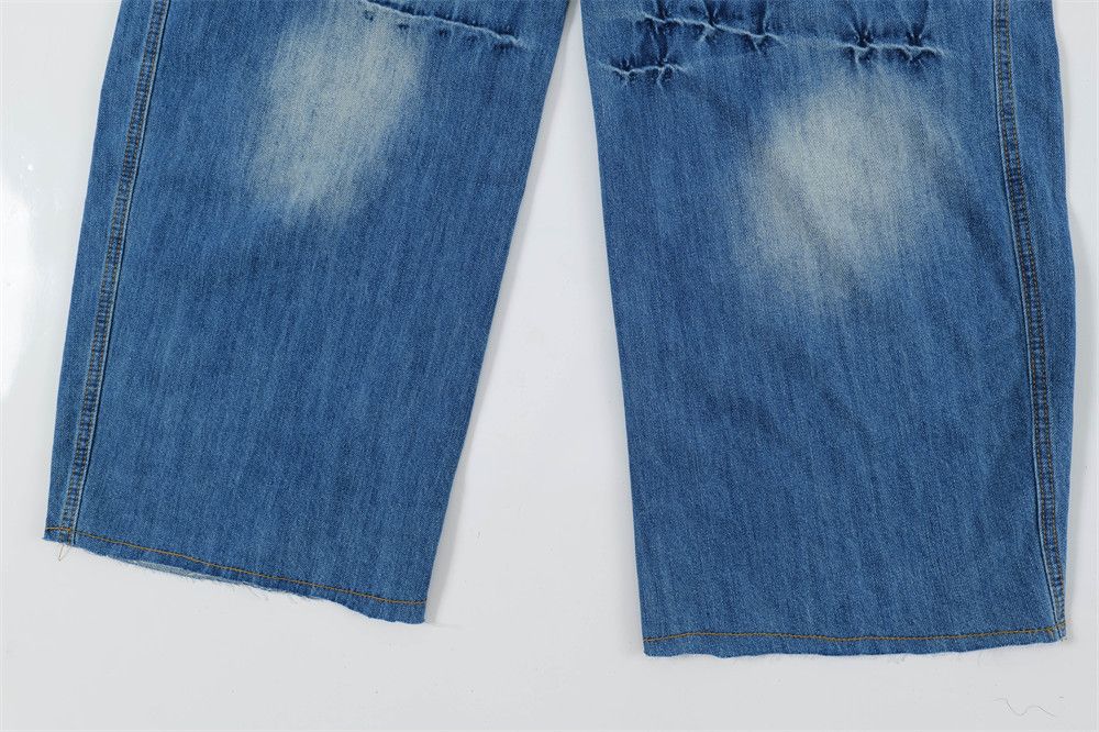 Japanese Brand × Jean Japanese retro washed loose wide-leg jeans Size US 32 / EU 48 - 7 Thumbnail
