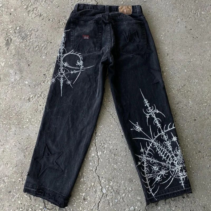 Jean × Vintage Gothic Baggy Jeans Size US 32 / EU 48 - 2 Thumbnail