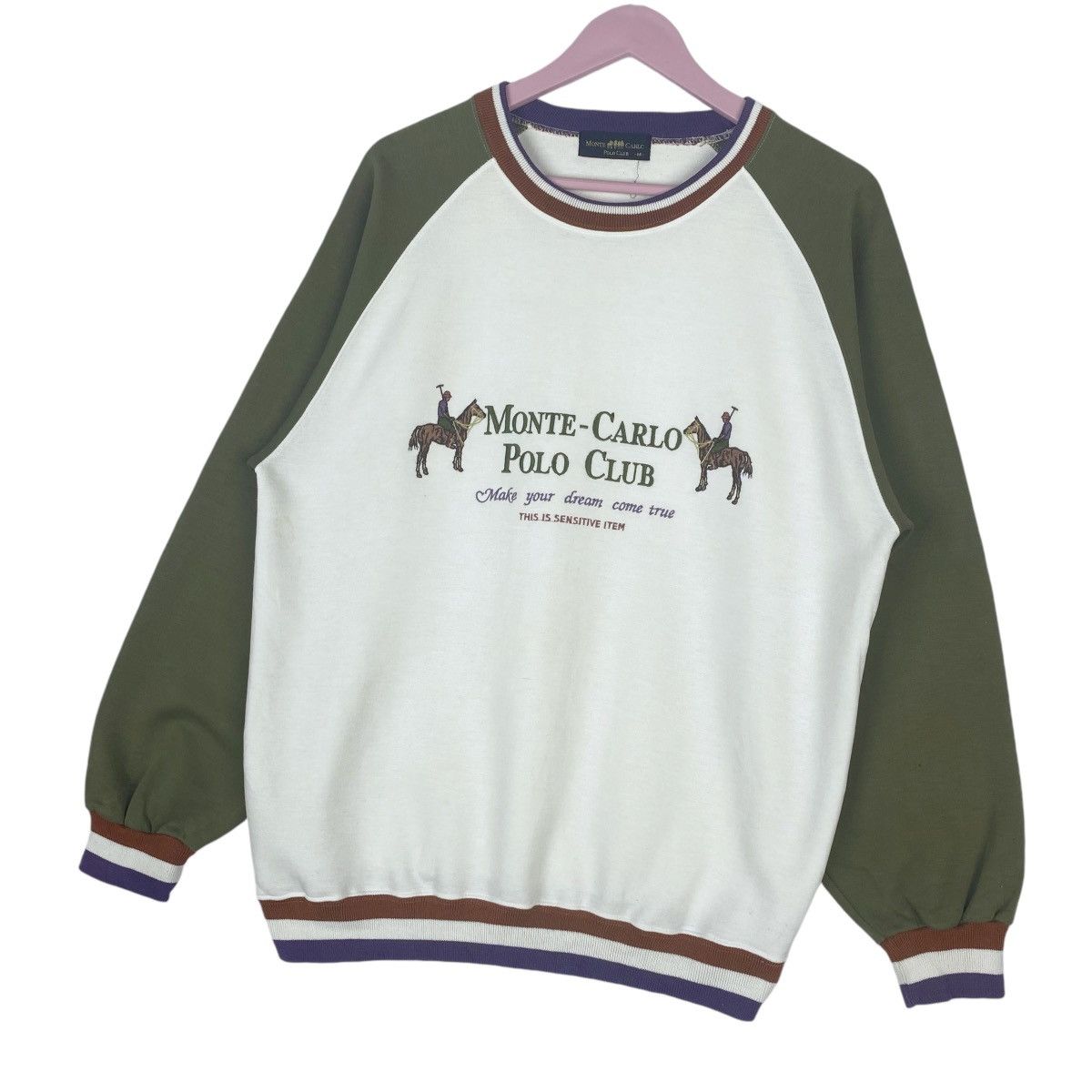 Designer × Vintage Monte Carlo Polo Club Sweatshirt Crewneck Pullover Jumper Size US M / EU 48-50 / 2 - 3 Thumbnail