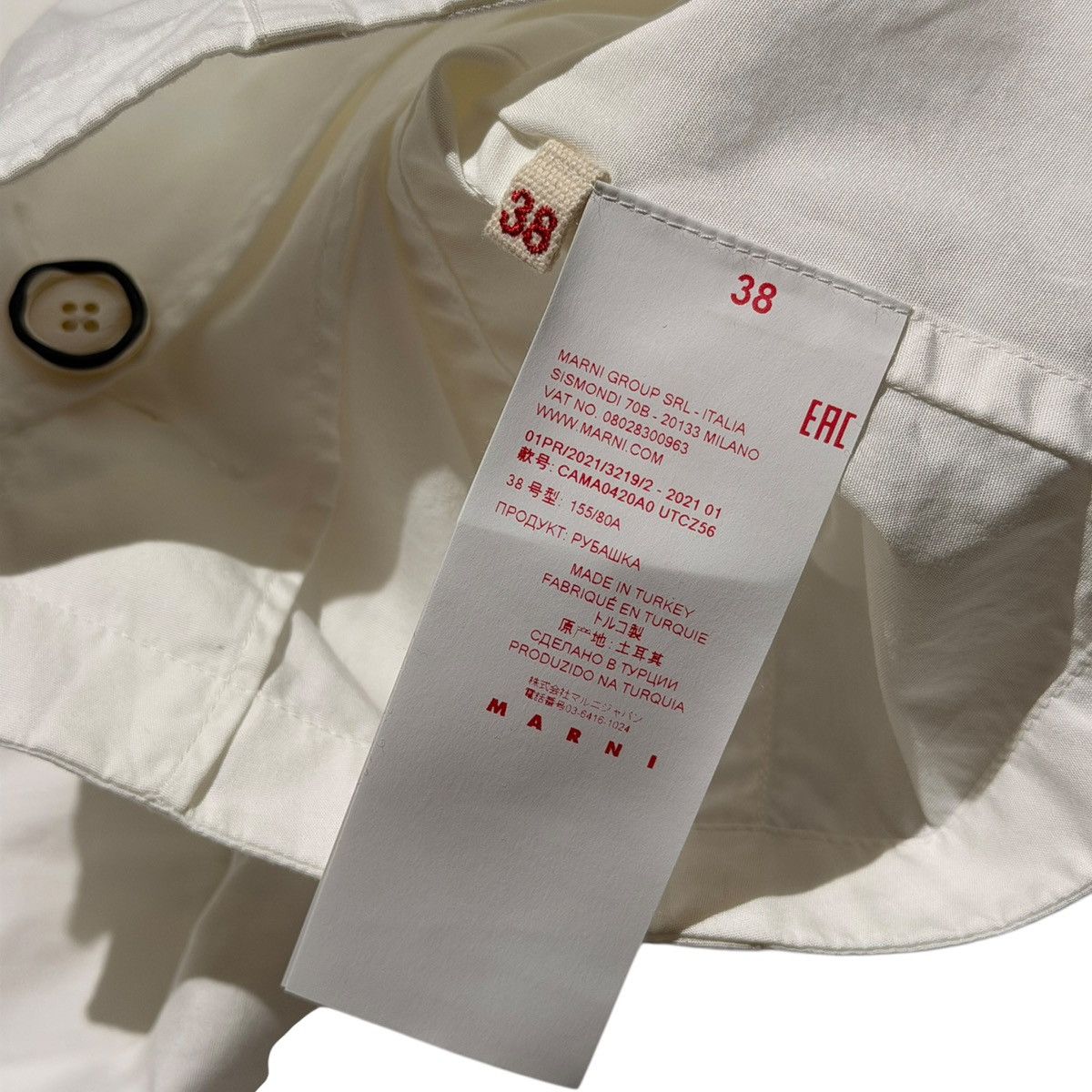 Marni SS21 cropped boxy button down Size XS / US 0-2 / IT 36-38 - 4 Thumbnail