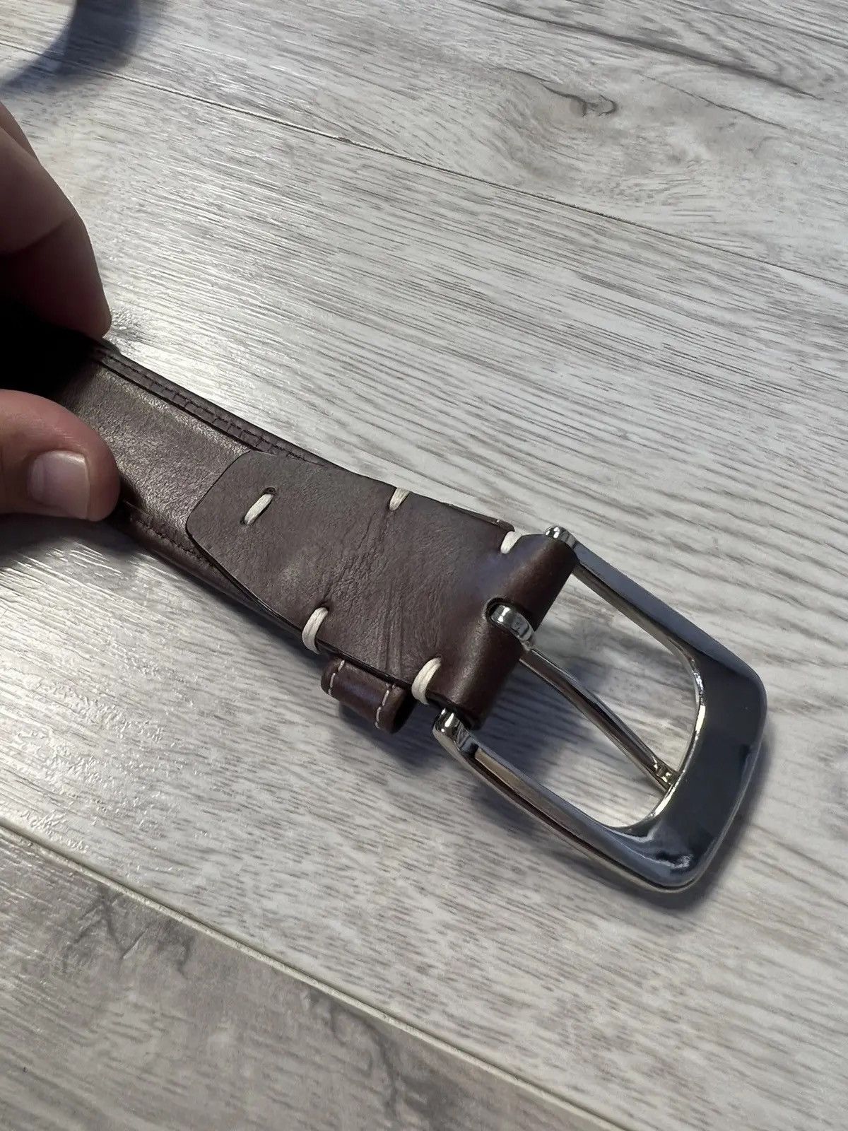 Orvis Orvis Luxury Leather Brown Belt Big Size Size ONE SIZE - 5 Thumbnail