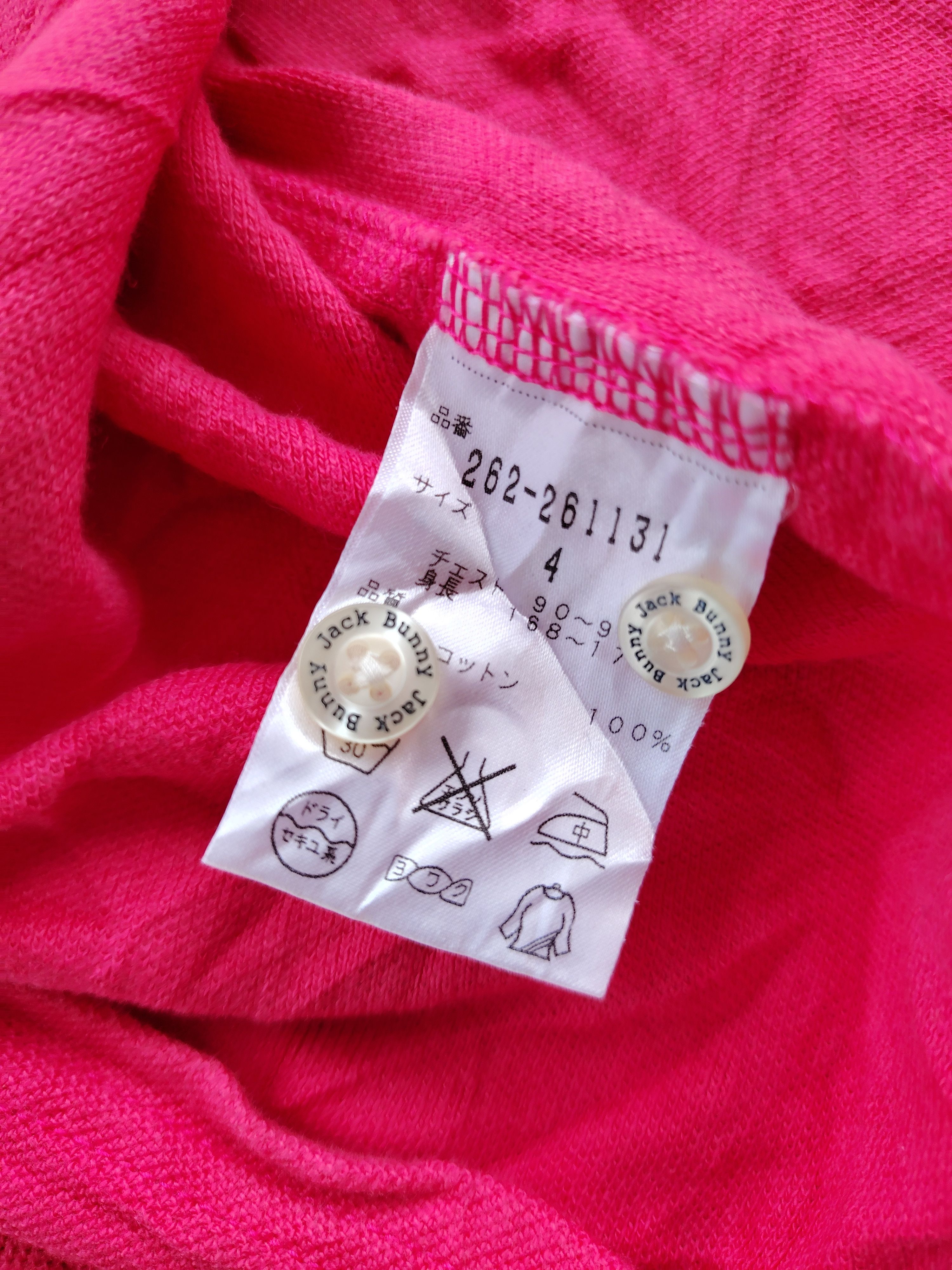 Designer × Japanese Brand Jack Bunny by Pearly Gates Pink Button Up Shirt Japan Size S / US 4 / IT 40 - 8 Thumbnail