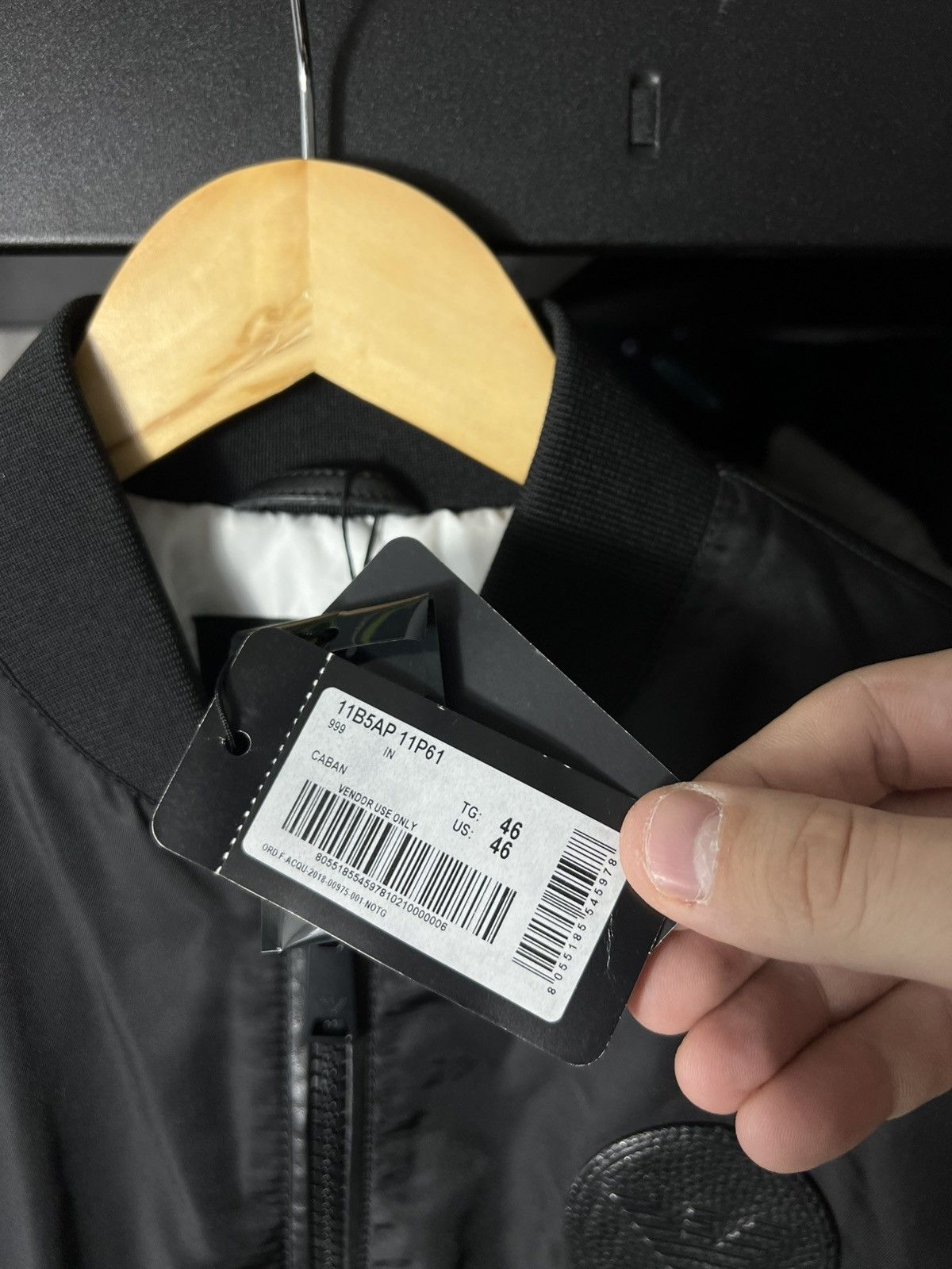 Emporio Armani 🖤 NWT Emporio Armani Reversible Leather Bomber — Black Size US M / EU 48-50 / 2 - 11 Thumbnail