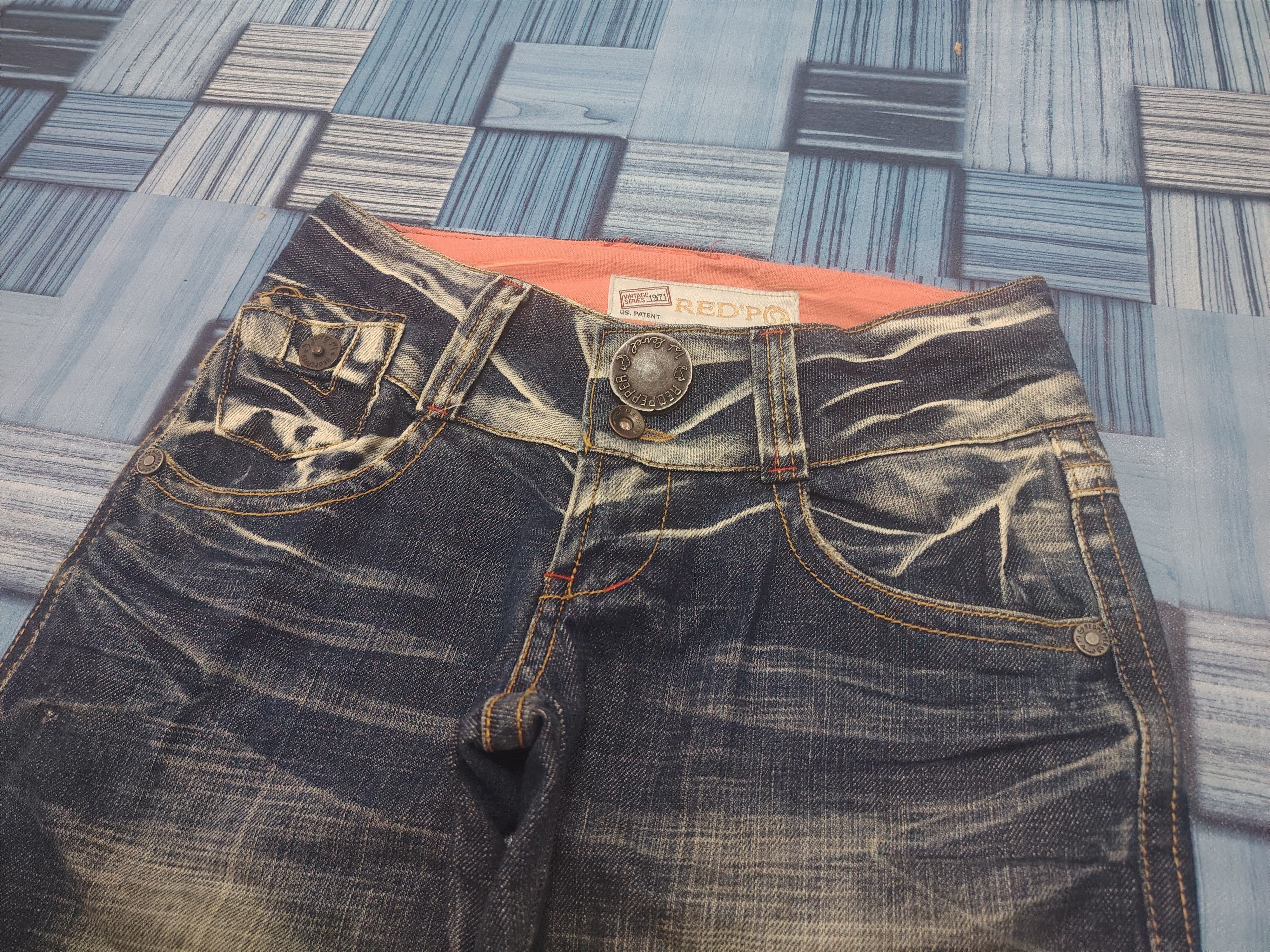 If Six Was Nine Vtg Red Pepper Flared jeans Distressed Jeans Size 28" / US 6 / IT 42 - 8 Thumbnail