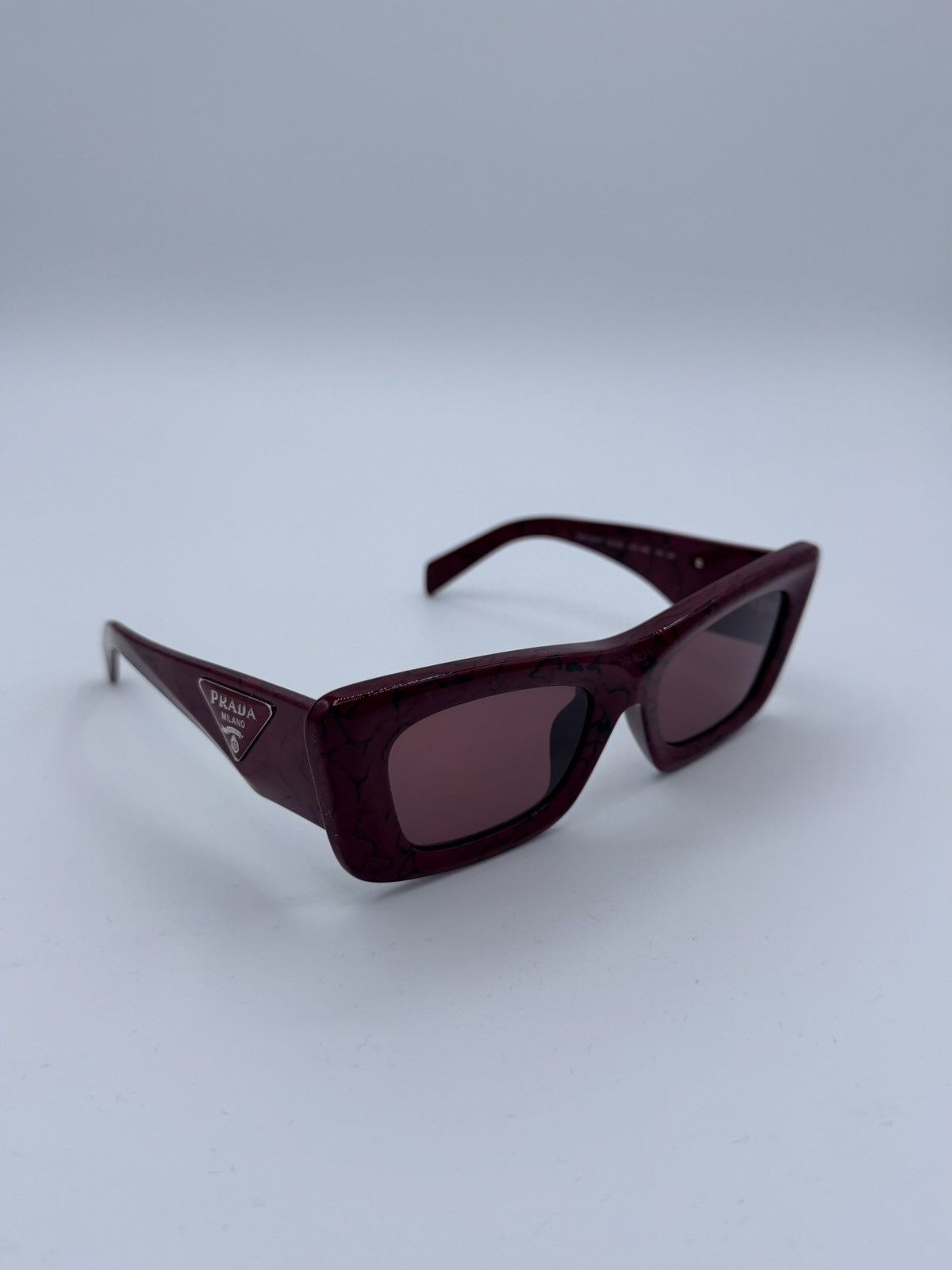 Prada Prada Sunglasses Etruscan Marble Red Violet Cat Eye Size ONE SIZE - 1 Thumbnail