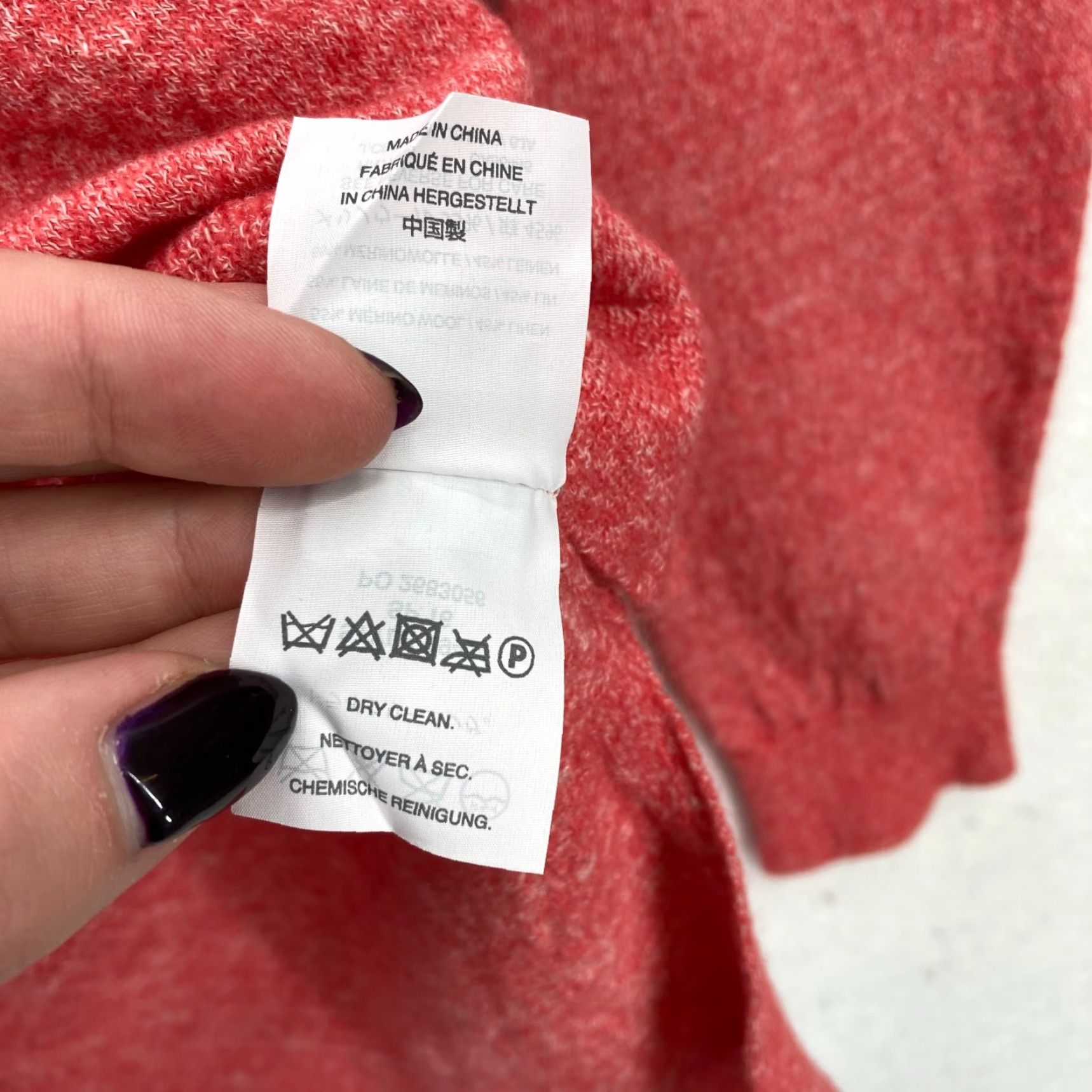 J.Crew J.Crew Merino Wool Linen Blend Sweater Women's XL Red V-Neck Side Split Preppy Pullover Shirt/Hoodie Size XL / US 12-14 / IT 48-50 - 7 Thumbnail