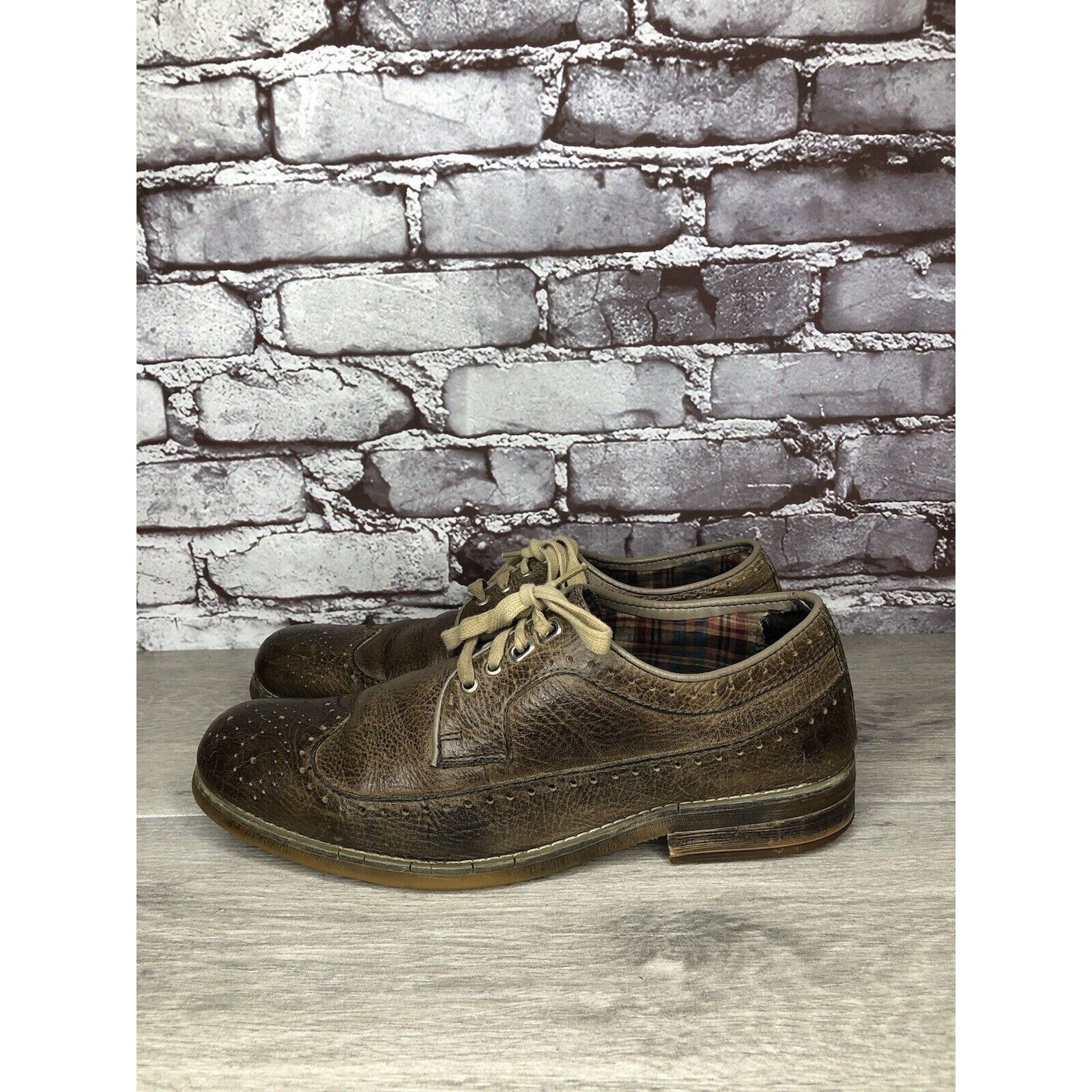Bed Stu Bed Stu Brown Leather Wingtip Oxfords Casual Lace Up Shoes M Size US 9.5 / EU 42-43 - 15 Thumbnail