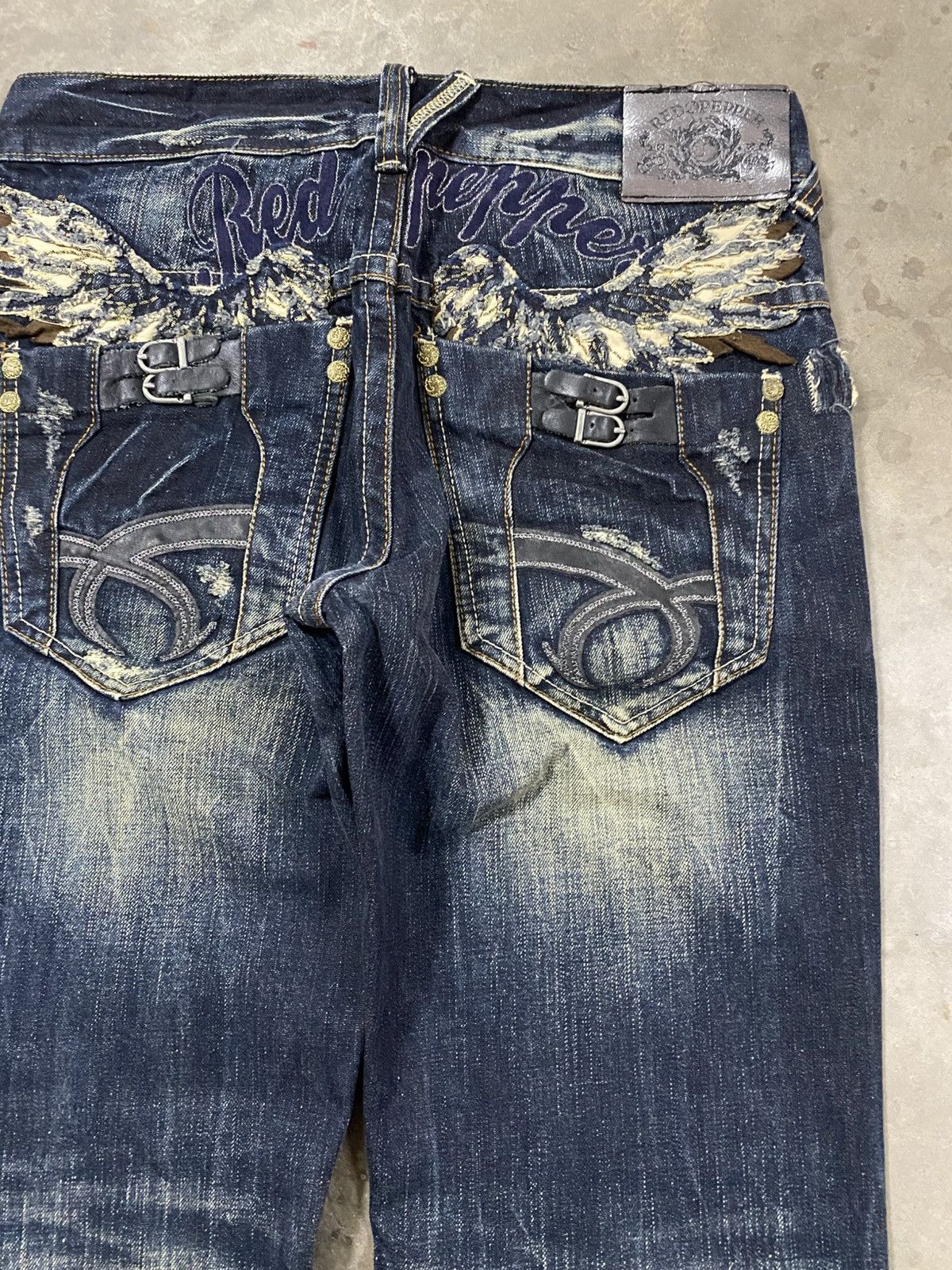 Hysteric Glamour × Le Grande Bleu (L.G.B.) × Tornado Mart Jeans Japanese Red Pepper Claws Distressed Denim @219 Size US 30 / EU 46 - 3 Thumbnail