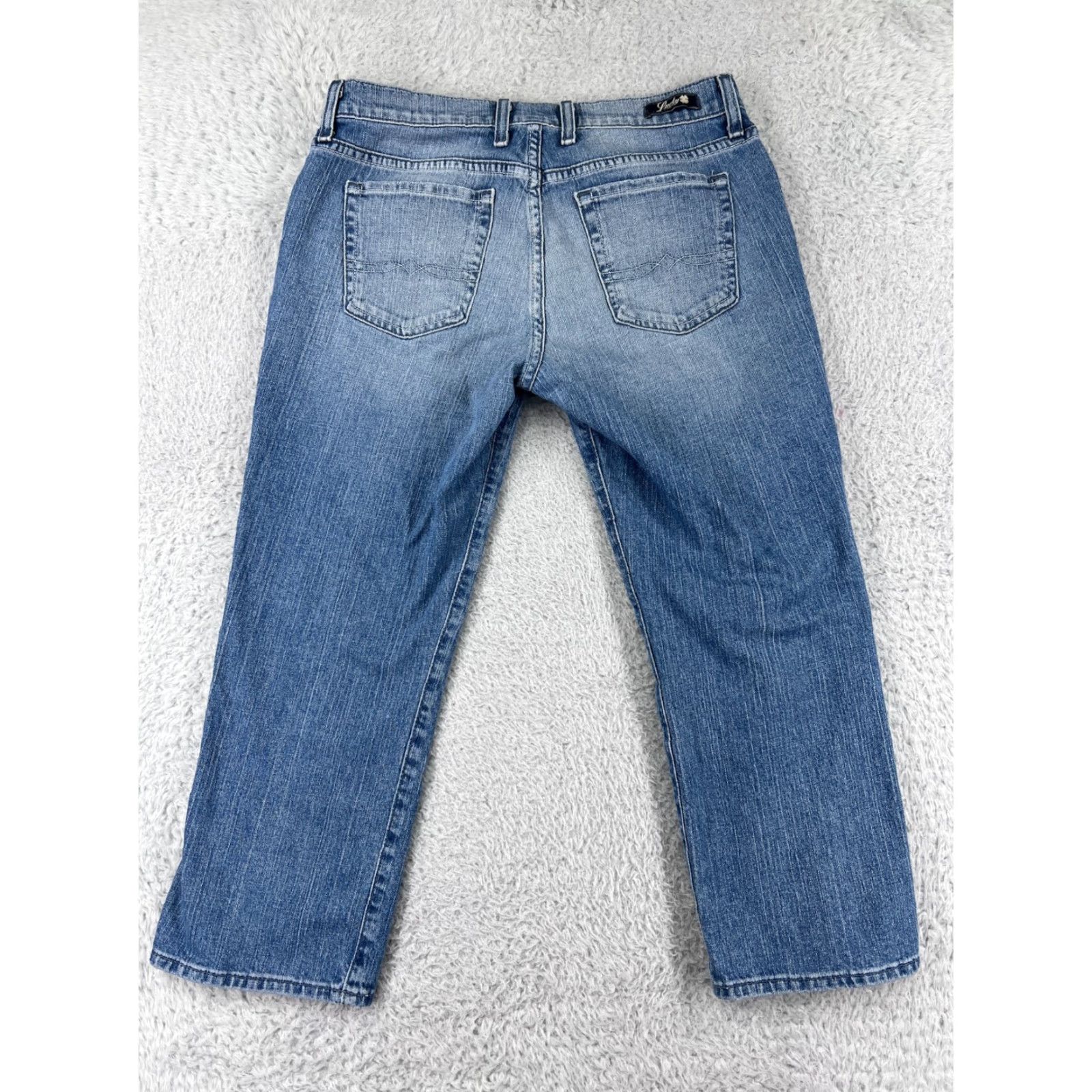 Lucky Brand Lucky Brand Jeans Pants Womens 6 Blue Denim Cropped 30x22 90s Designer 5-Pocket Denim Regular Womens Size 28" / US 6 / IT 42 - 2 Thumbnail