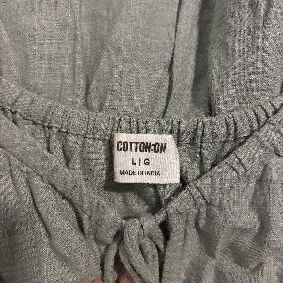 Cotton On Sage green mini dress Size L / US 10 / IT 46 - 3 Thumbnail