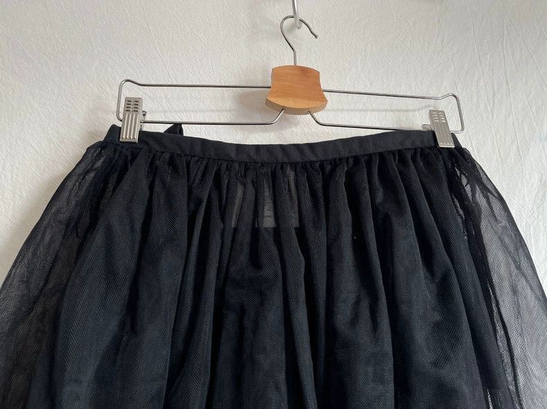 Comme des Garcons Comme des Garcons size XXS Black gauze lace-up fluffy skir Size 23" - 8 Thumbnail
