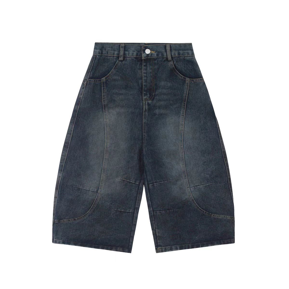 Jean Blue loose-fitting shorts Size US 34 / EU 50 - 1 Thumbnail