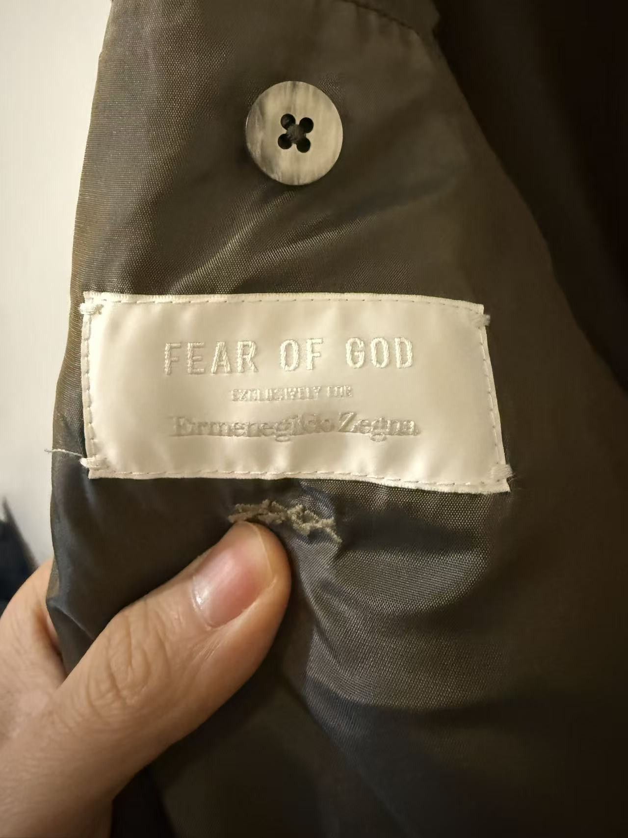 Fear of God zegna wool bomber grey Size US S / EU 44-46 / 1 - 2 Thumbnail