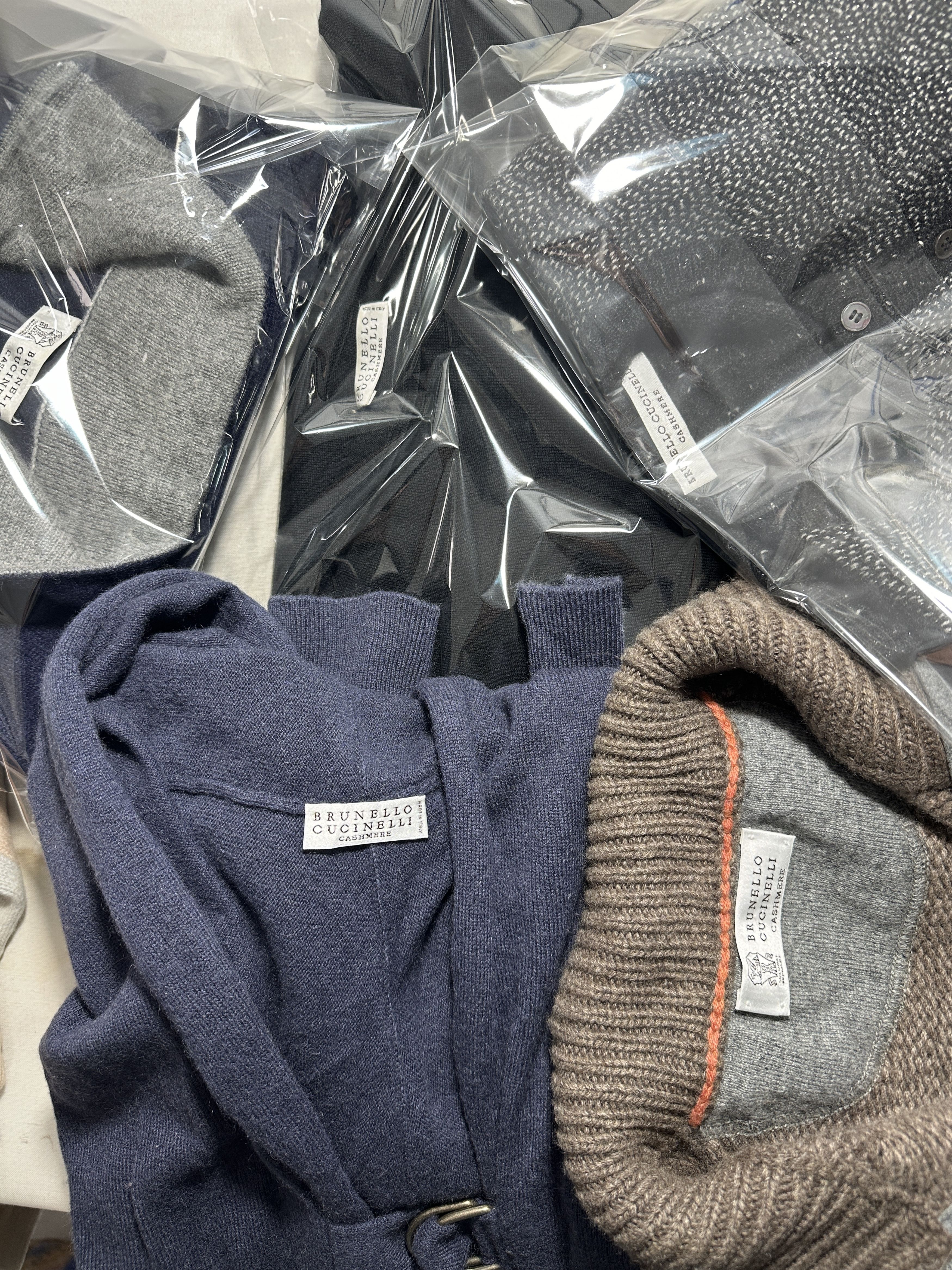 Loewe Loewe Wool Cardigan XL Blue Logo Back Knit Dropped Shoulder Size US XL / EU 56 / 4 - 18 Thumbnail