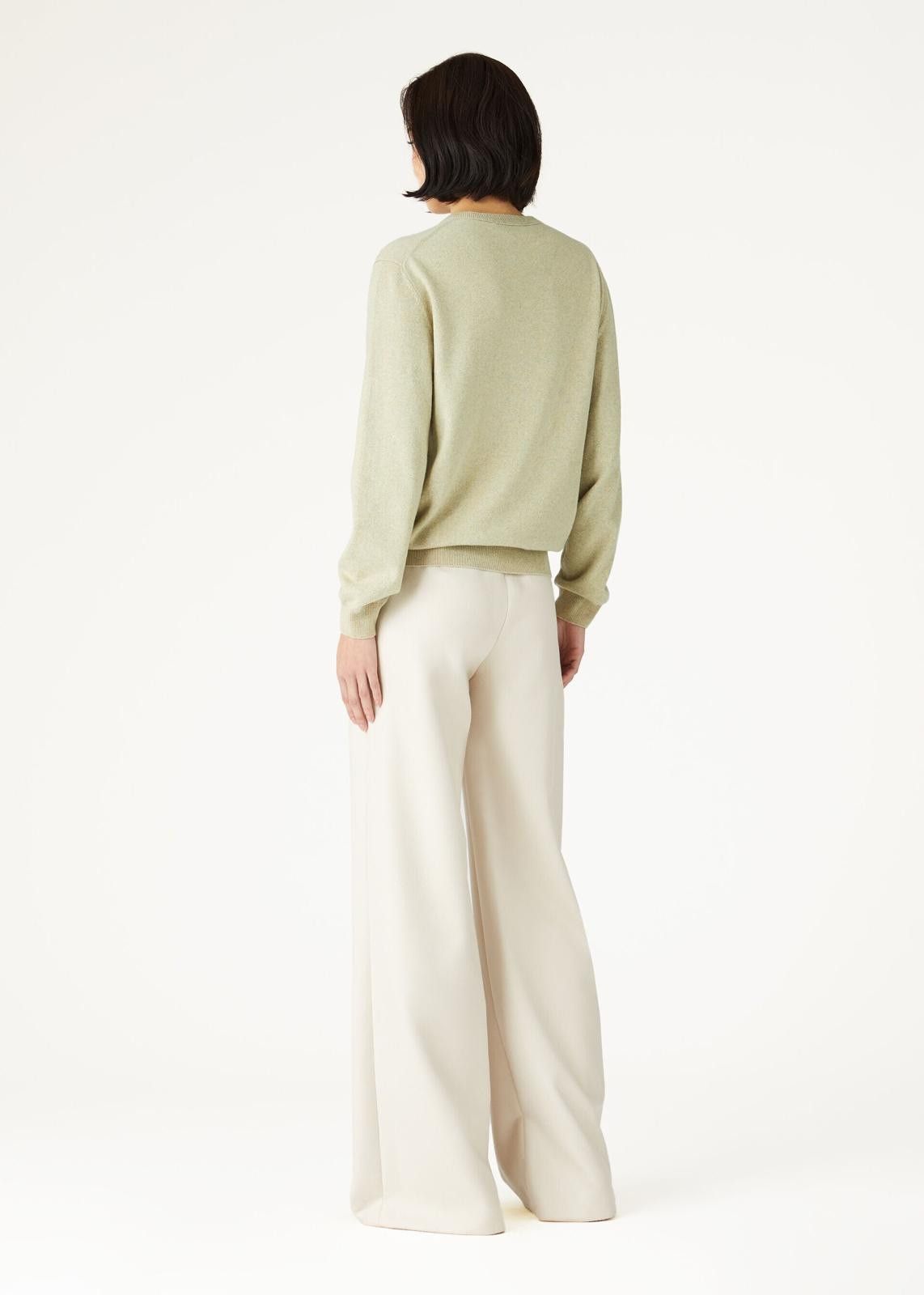 Loro Piana o1srvl11e0125 FAO1993 Arona Crewneck Sweater in Light Green Size M / US 6-8 / IT 42-44 - 6 Thumbnail
