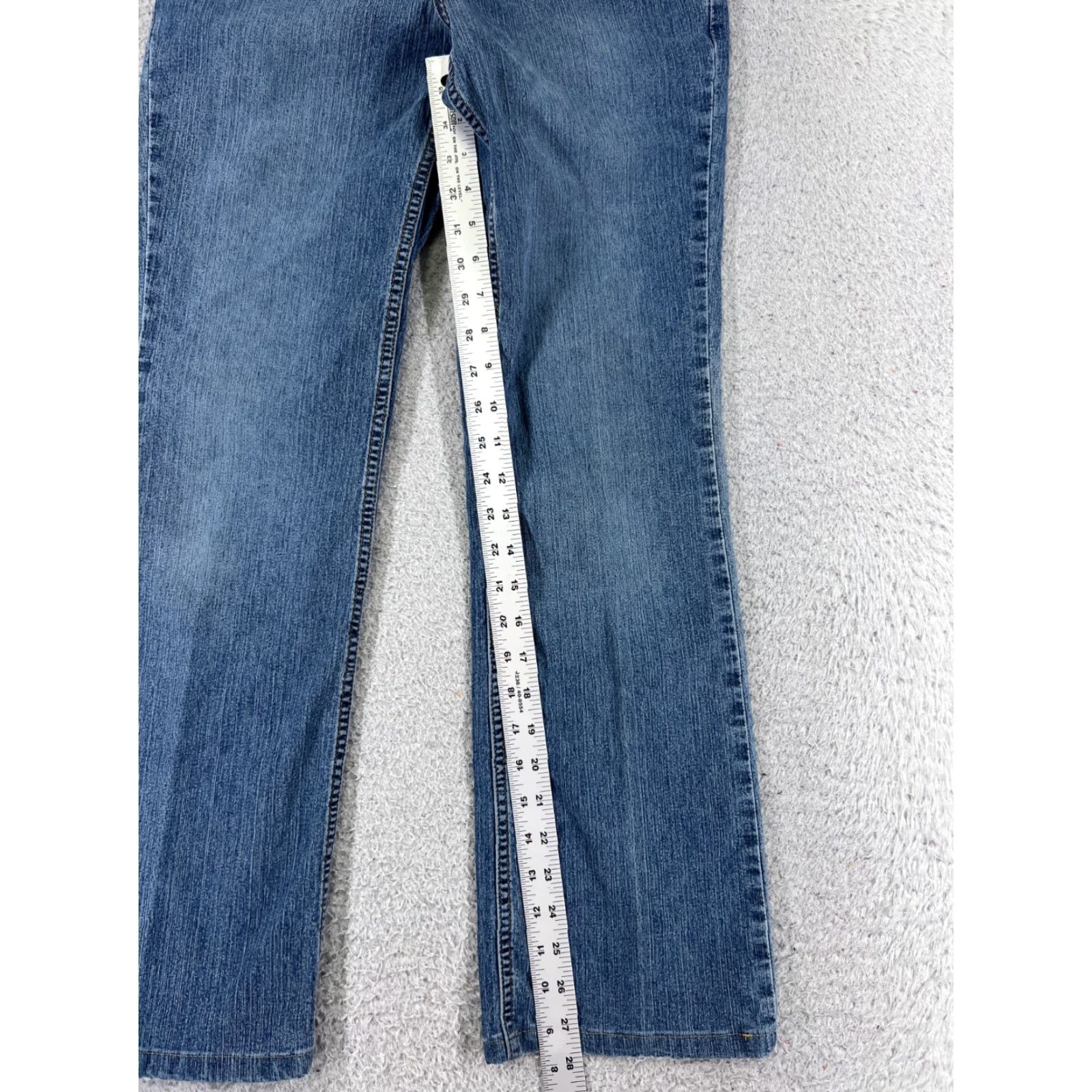 Mossimo Vintage Mossimo Blue Denim Bootcut Jeans Women's Regular Fit 24x28 Stretch Cotton Size 25" / US 0 / IT 36 - 7 Thumbnail