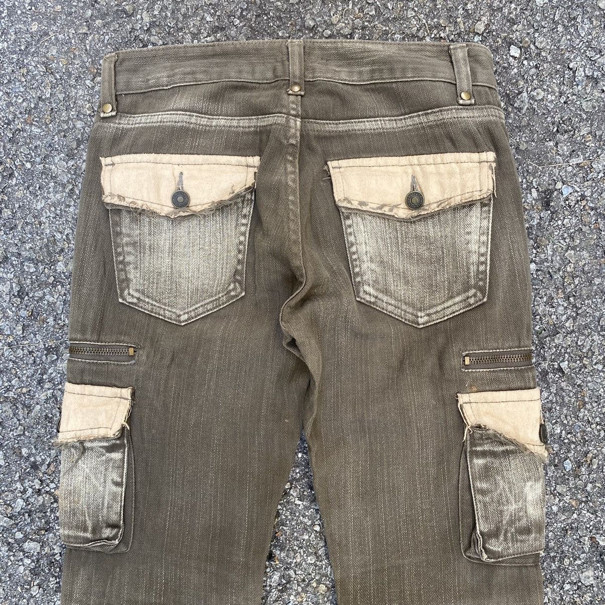 Japanese Brand Flared Cargo Pants Japanese Blancheur Boot Cut Bell Bottom Size 25" / US 0 / IT 36 - 12 Thumbnail