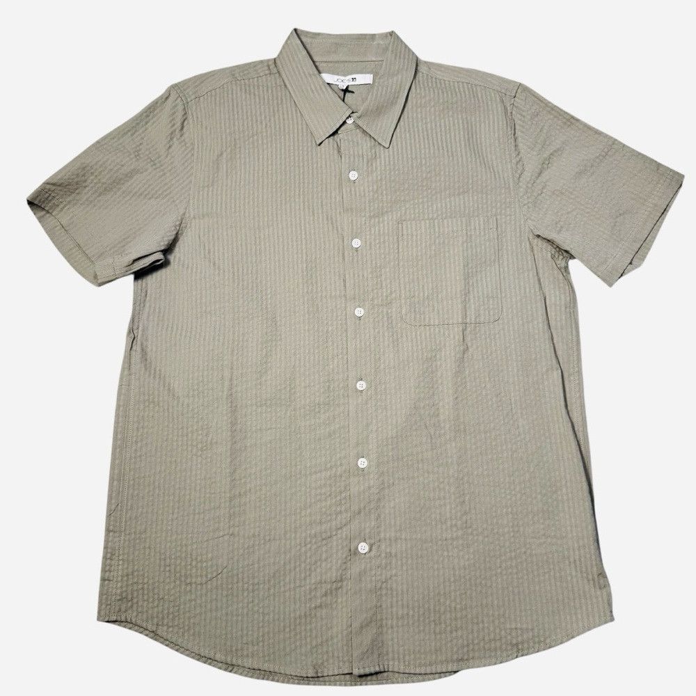Joe's NWT New $148 Joe's Cotton Seersucker Short Sleeve Button-Up Size US L / EU 52-54 / 3 - 2 Thumbnail