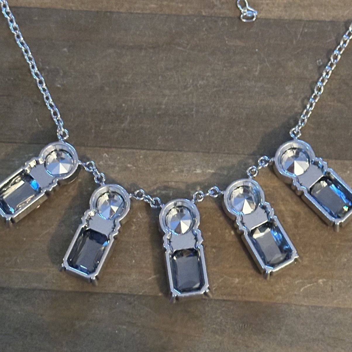 Other Chunky rectangular rhinestone statement necklace Size ONE SIZE - 4 Thumbnail