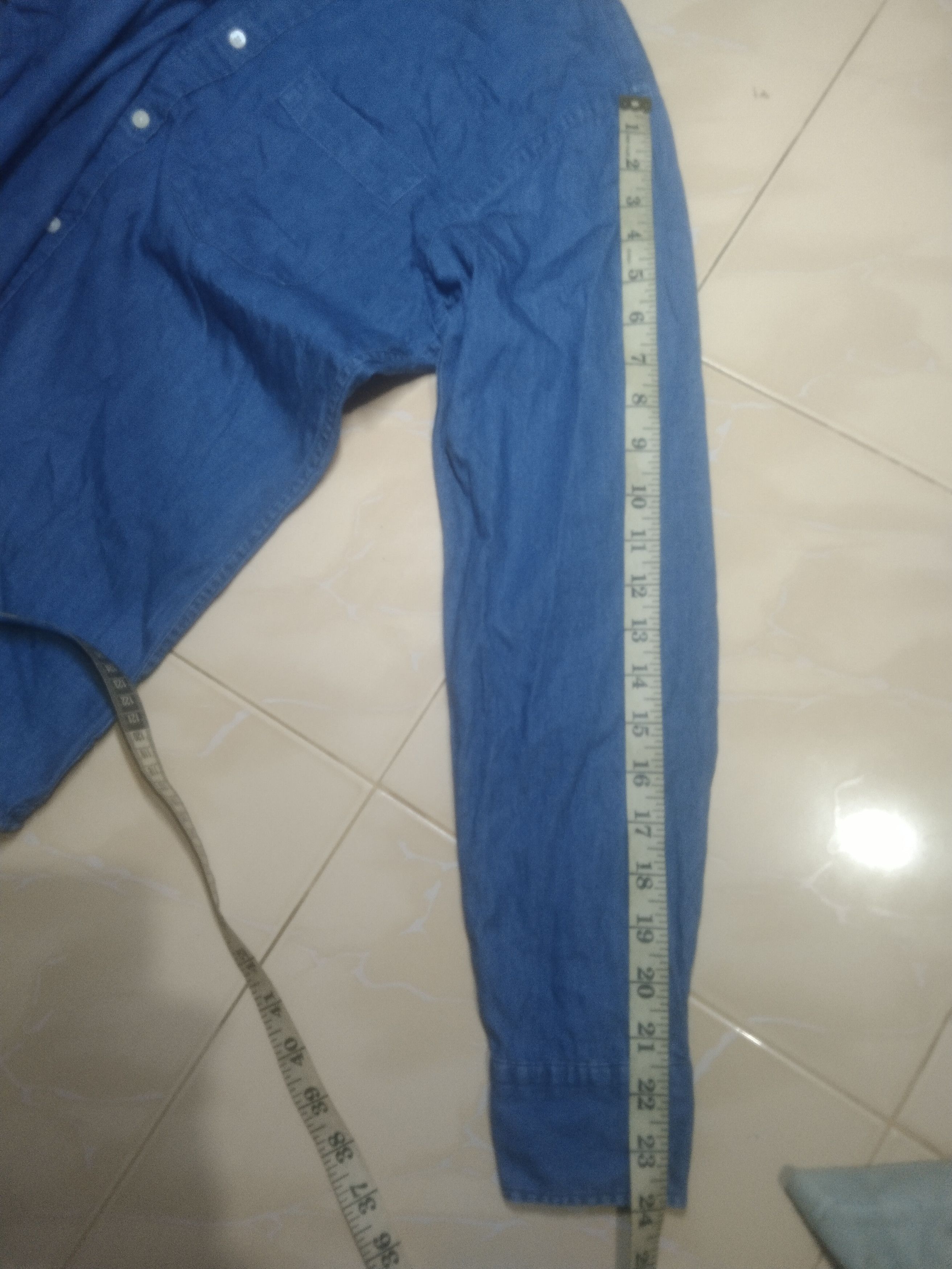 Japanese Brand × Self Edge × Uniqlo Uniqlo long sleeve denim shirt Size US L / EU 52-54 / 3 - 8 Thumbnail