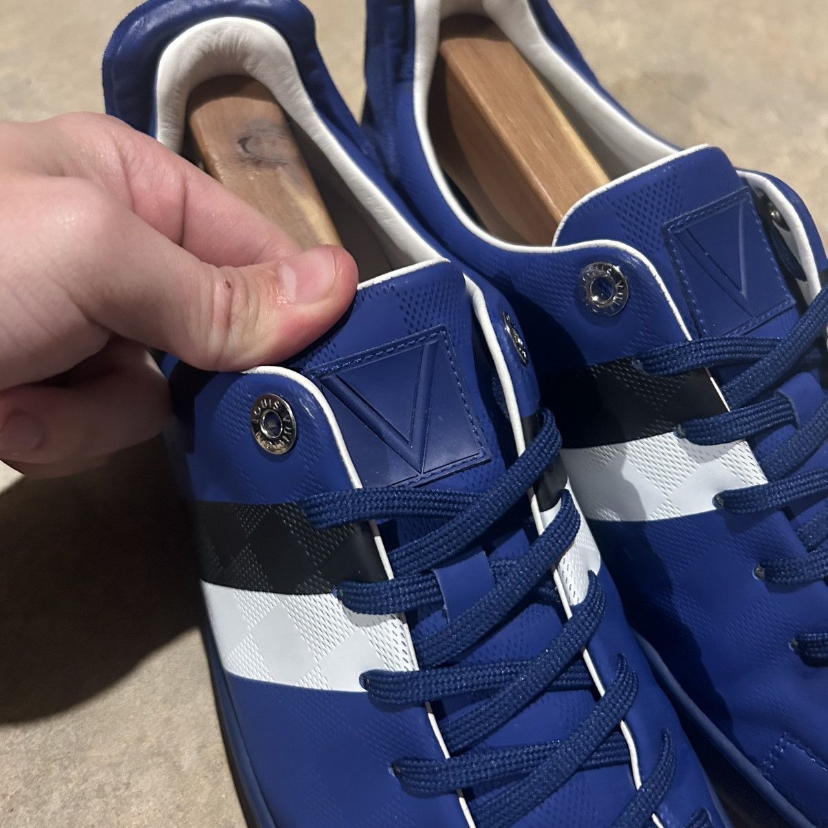 Designer × Louis Vuitton Louis Vuitton Damier Infini Frontrow Leather Sneakers US 9 Size US 9 / EU 42 - 11 Thumbnail