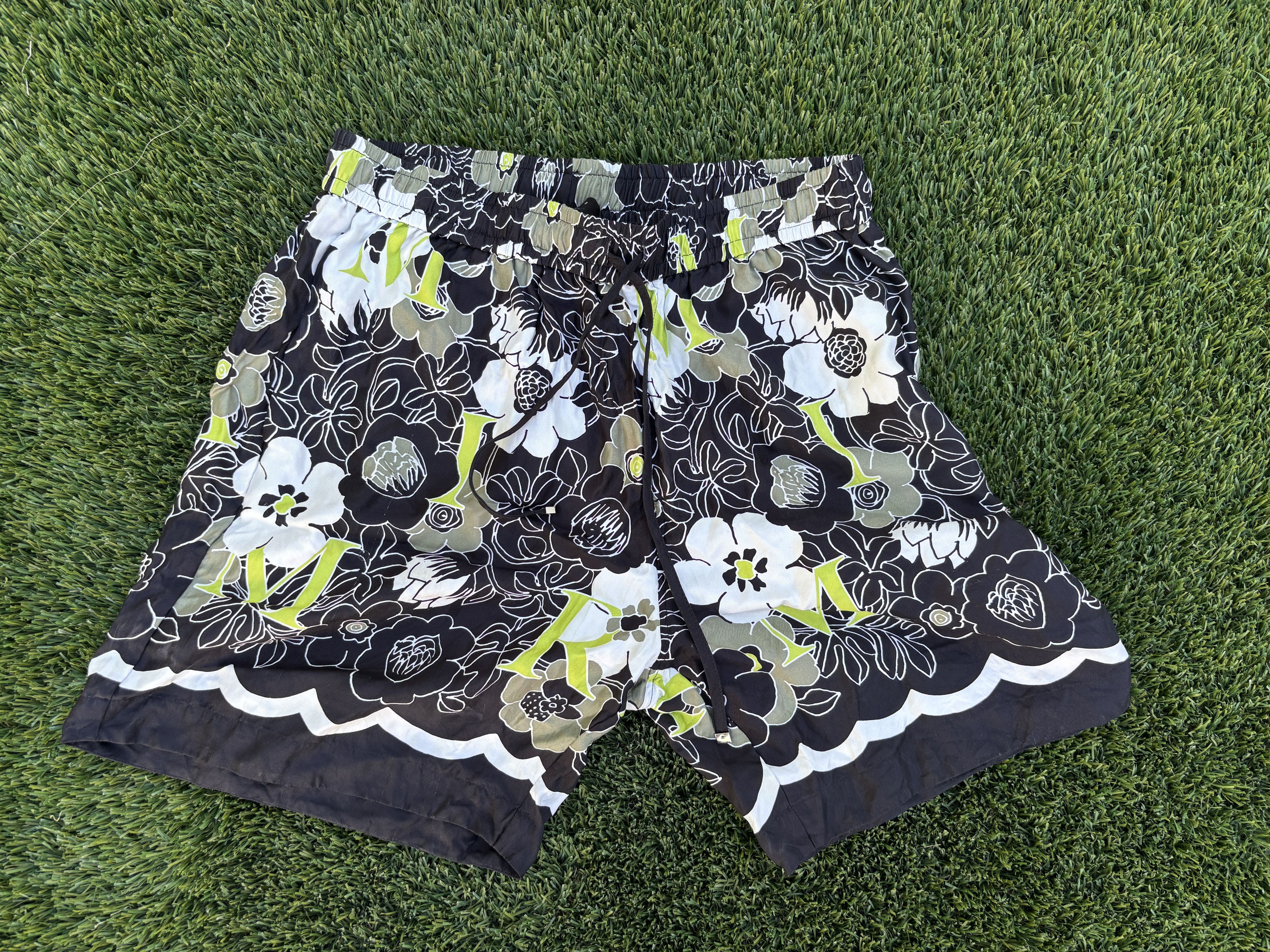 Amiri AMIRI Floral printed shorts - black Size US 32 / EU 48 - 3 Thumbnail