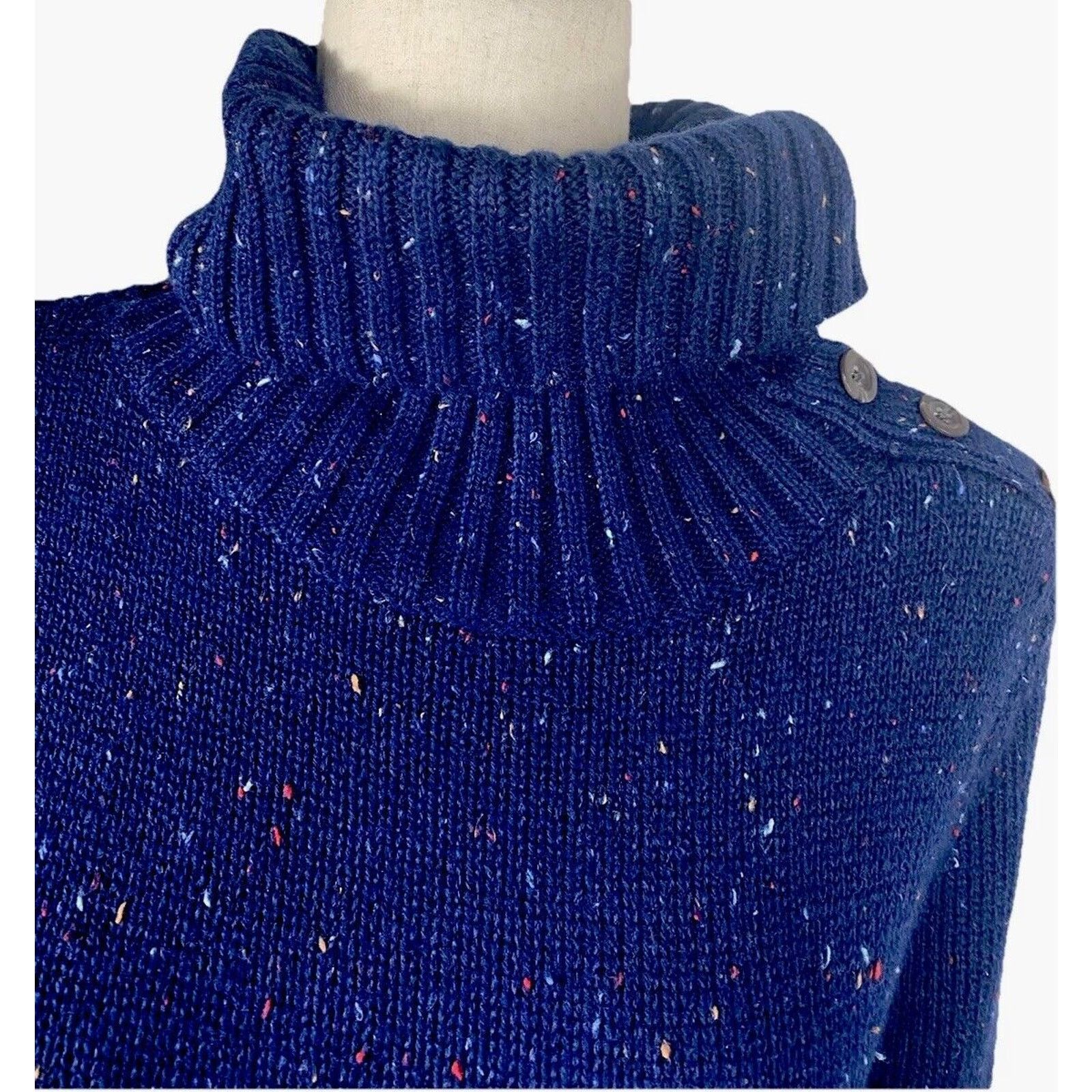 The Unbranded Brand NWT Talbots Knit Split Neck Long Sleeve Midi Sweater Dress Size S / US 4 / IT 40 - 10 Thumbnail
