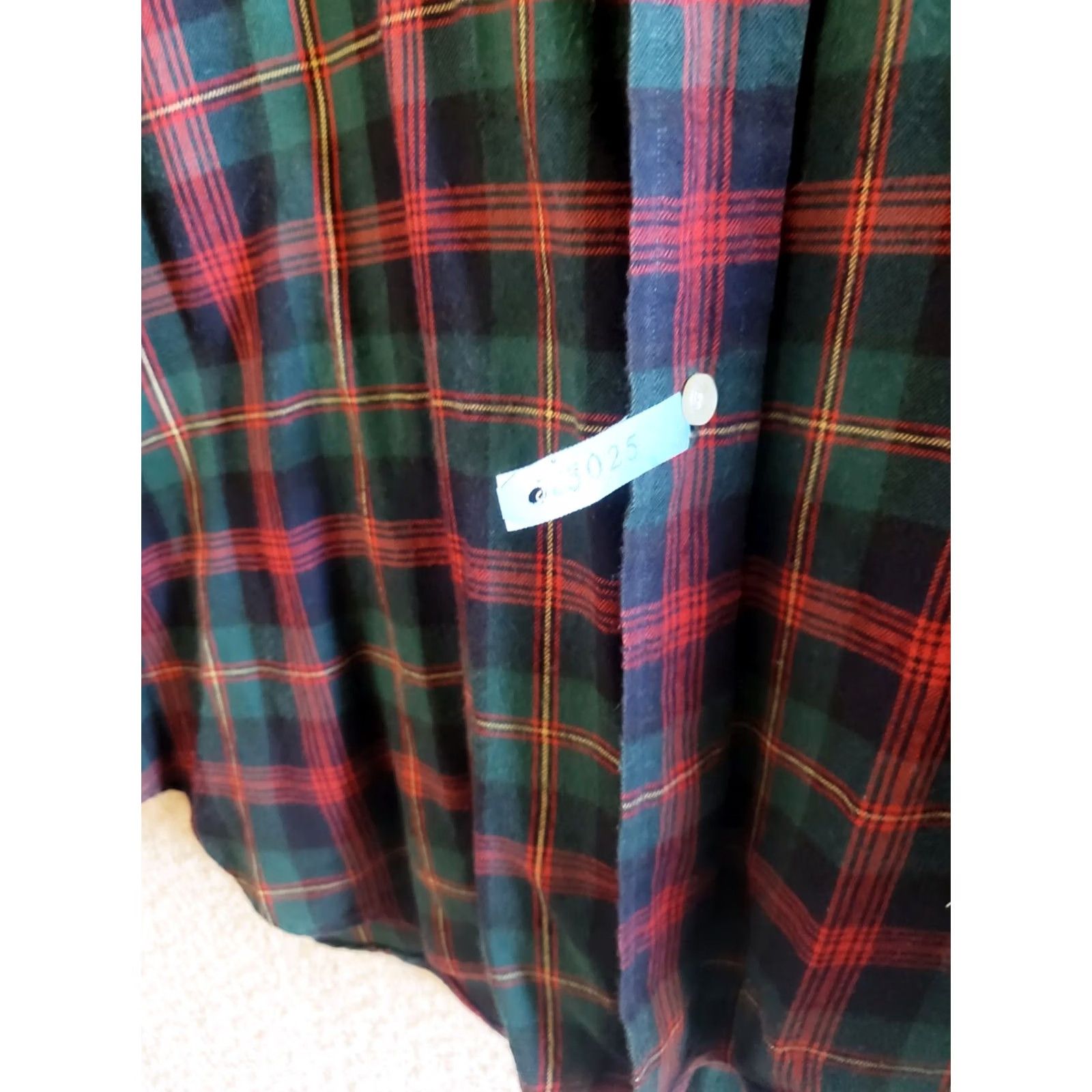 Ralph Lauren Ralph Lauren Blake Men's L Flannel Red Green Tartan Plaid L/S Button Front Shirt Size US L / EU 52-54 / 3 - 5 Thumbnail