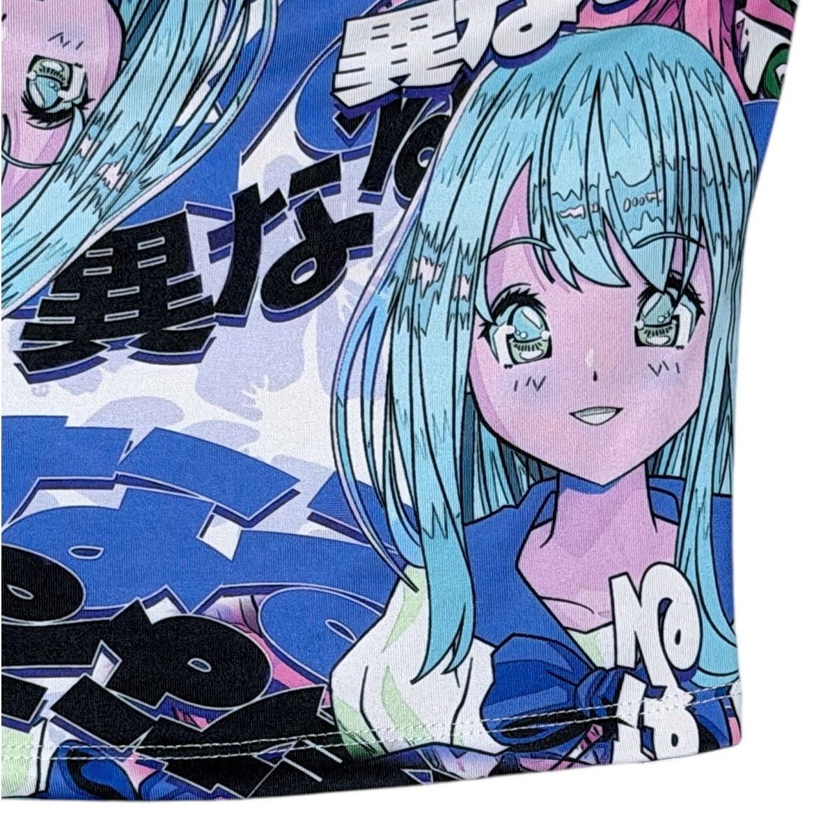 Other New Girl Order Women's 12 Blue Anime Girl Tube Bandeau Top Size L / US 10 / IT 46 - 4 Thumbnail