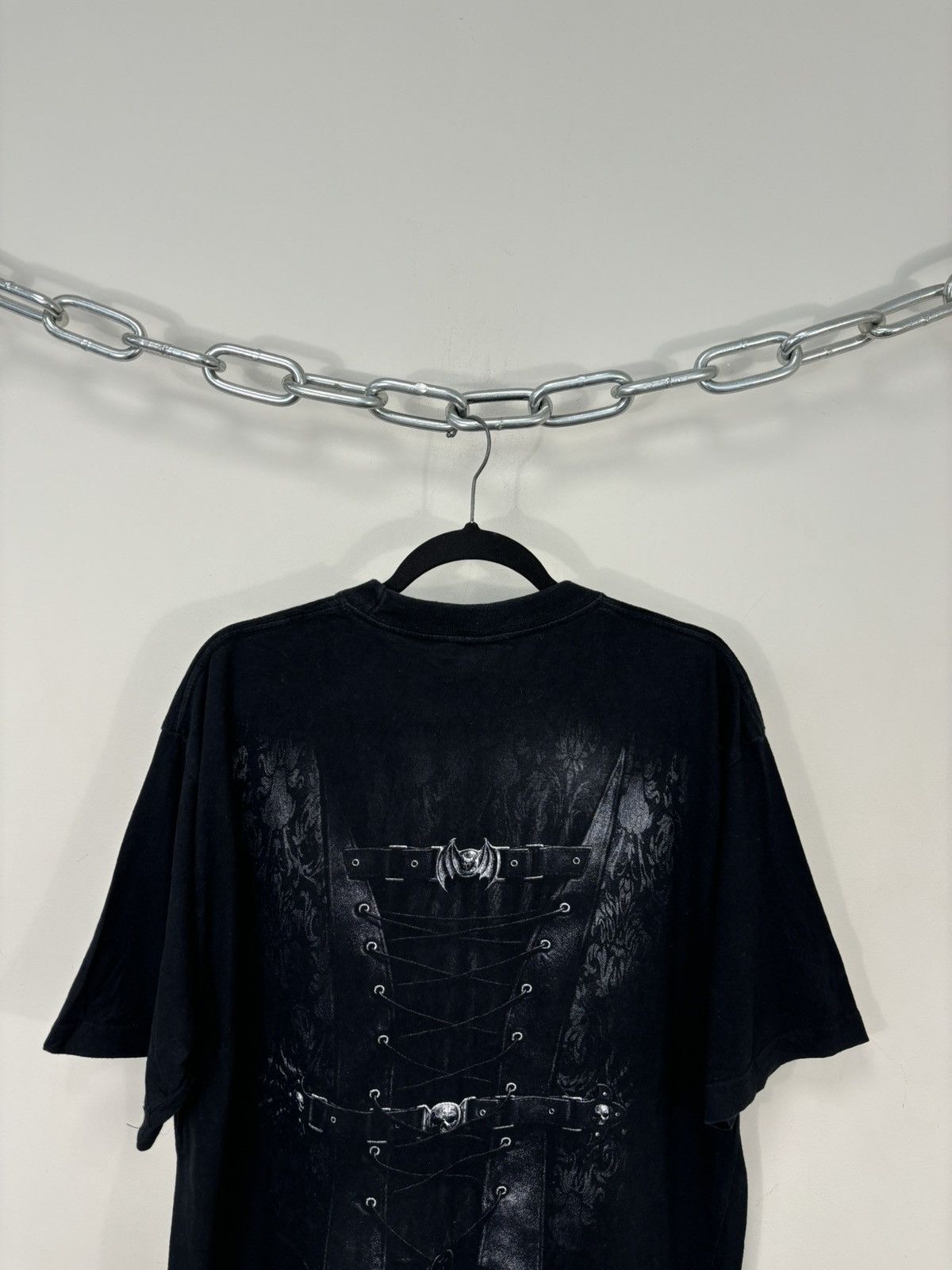 Band Tees Vintage Spiral Y2K Big Logo Death Goth Rock Black Tee Size US XXL / EU 58 / 5 - 11 Thumbnail