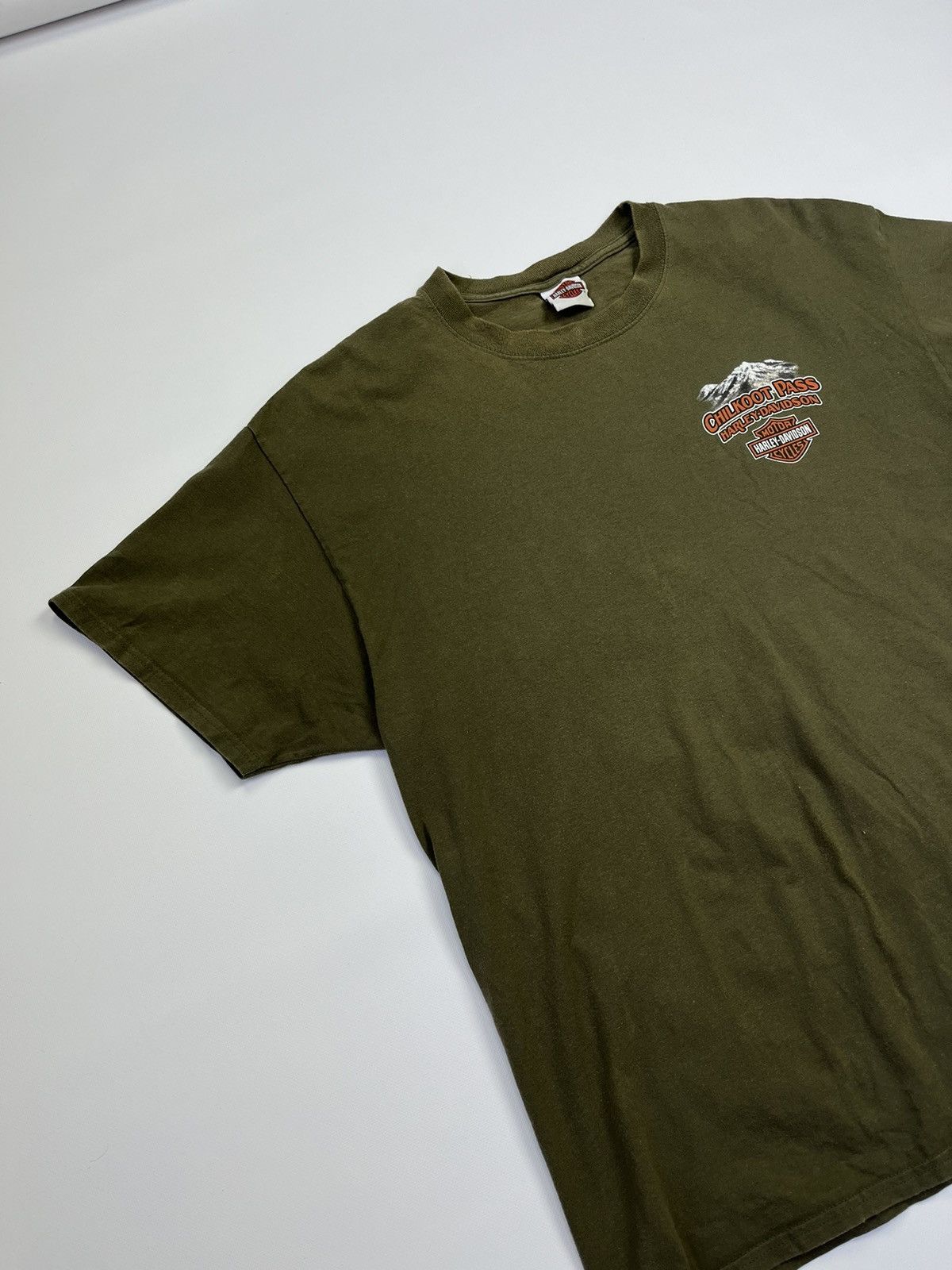 Harley Davidson × Vintage Harley Davidson Skagway Alaska Motorcycles Moto Tee Shirt Size US XL / EU 56 / 4 - 3 Thumbnail