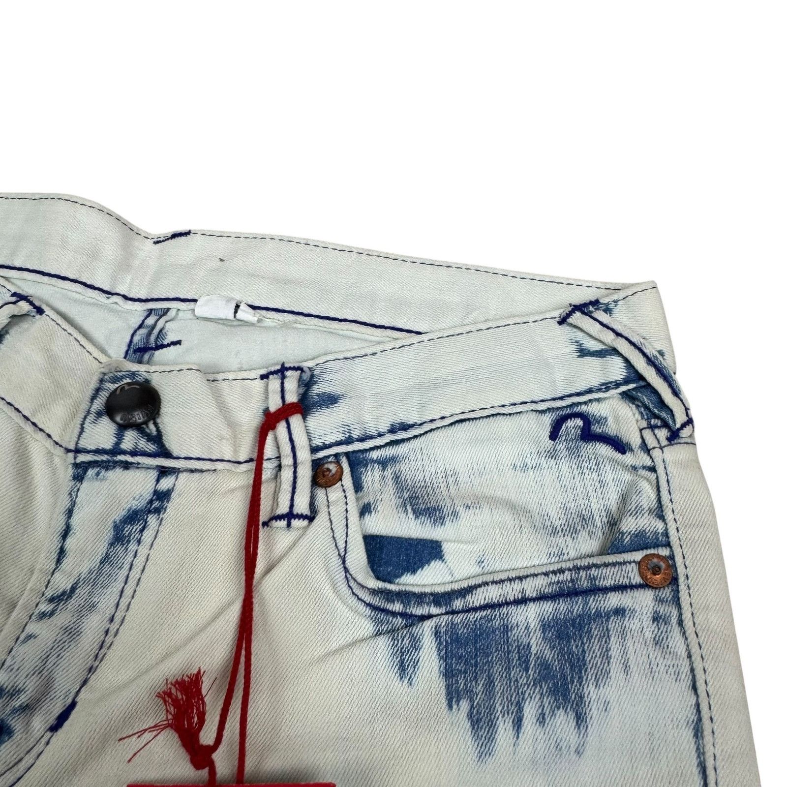Evisu Evisu Women's White Cotton Ankle Zip Cropped Skinny Jeans 26 Size 26" / US 2 / IT 38 - 4 Thumbnail