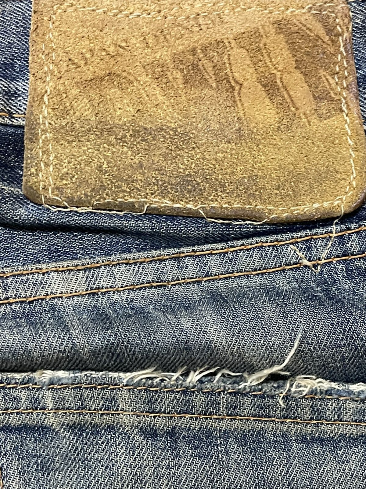 Edwin Vintage Japan Edwin Mud Wash Painted Style Distress Jeans Size US 32 / EU 48 - 9 Thumbnail
