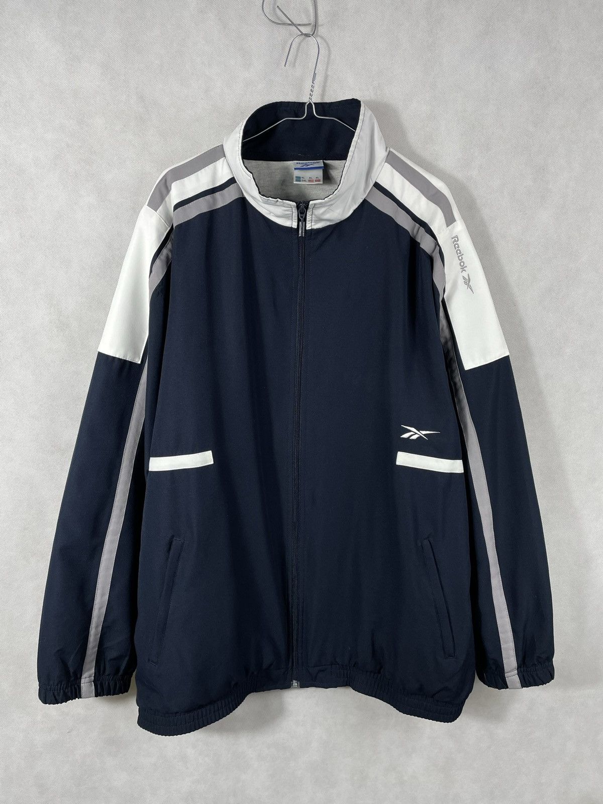 Reebok × Vintage Crazy Vintage Reebok Essential Baggy Skater Sport Emo Jacket Size US XL / EU 56 / 4 - 1 Thumbnail
