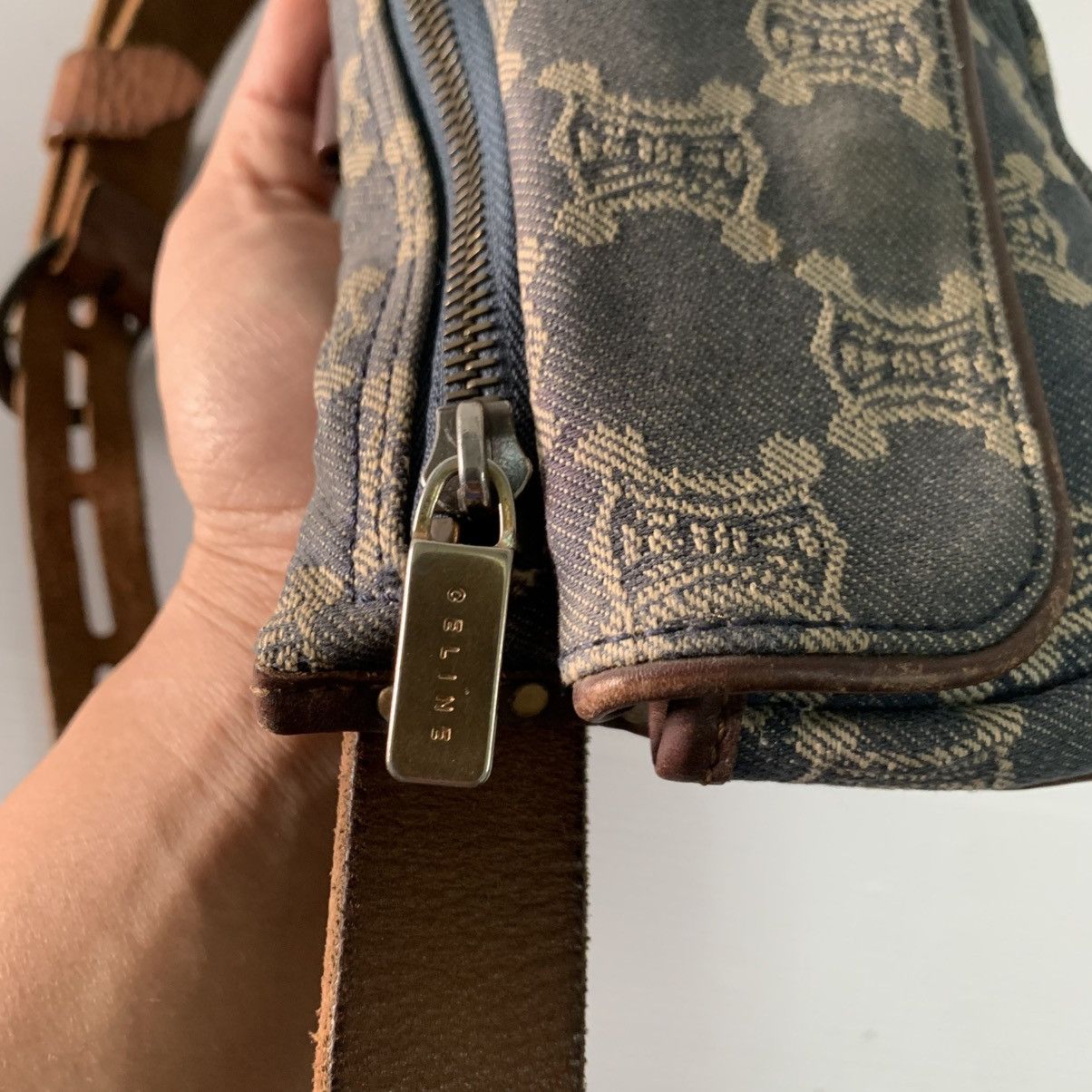 Celine Celine Monogram Canvas Denime Belt Pre-Owned Bag Size ONE SIZE - 6 Thumbnail