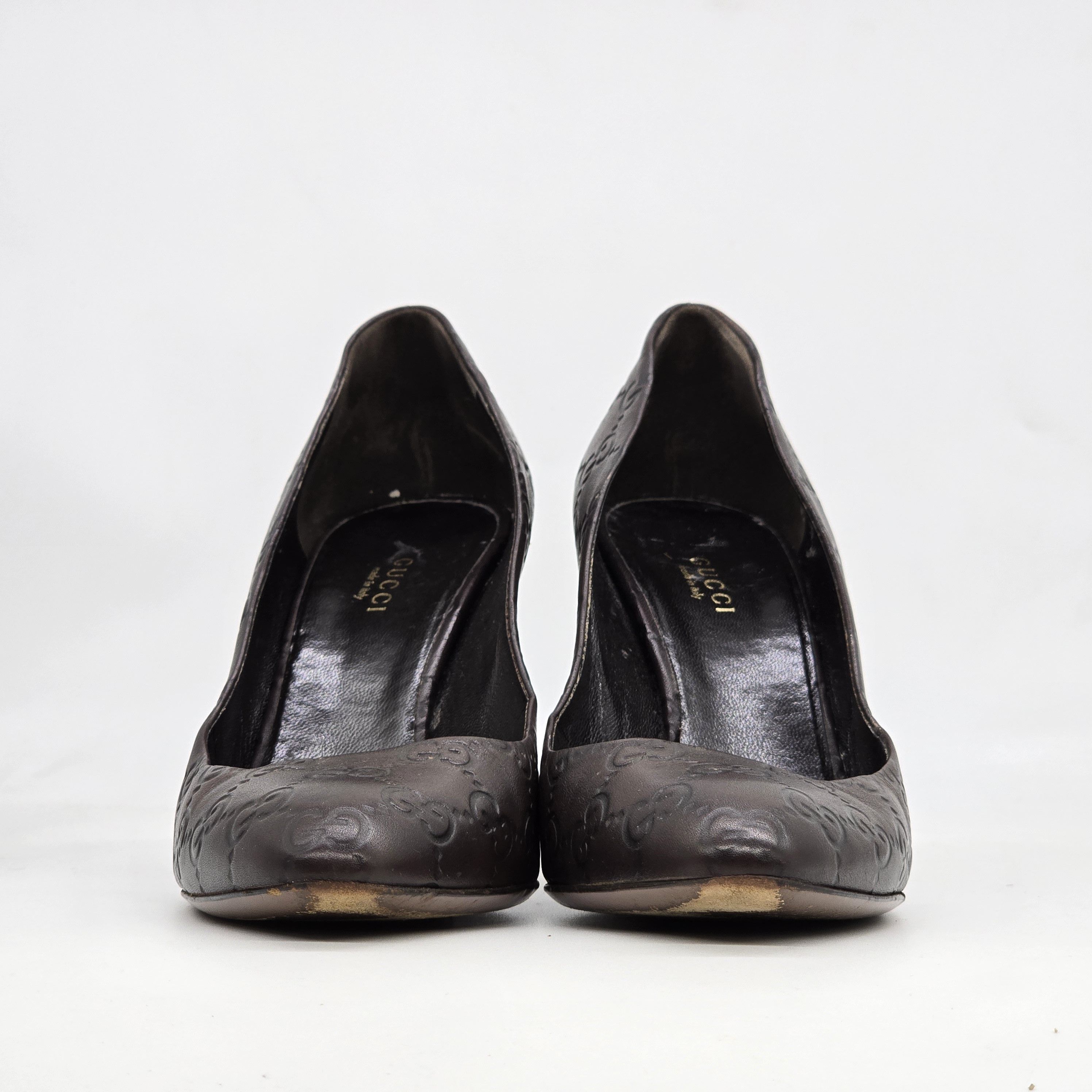 Gucci Gucci - Guccissima Leather Heel Pumps Size US 8.5 / IT 38.5 - 2 Thumbnail