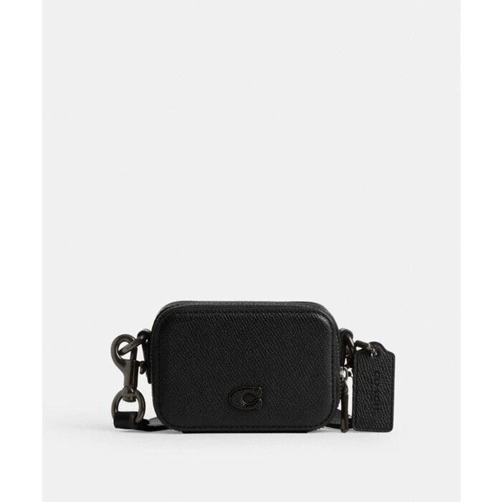 Coach NWT Coach Mini Crossbody Black Crossgrain CP271 Cards Size ONE SIZE - 2 Thumbnail